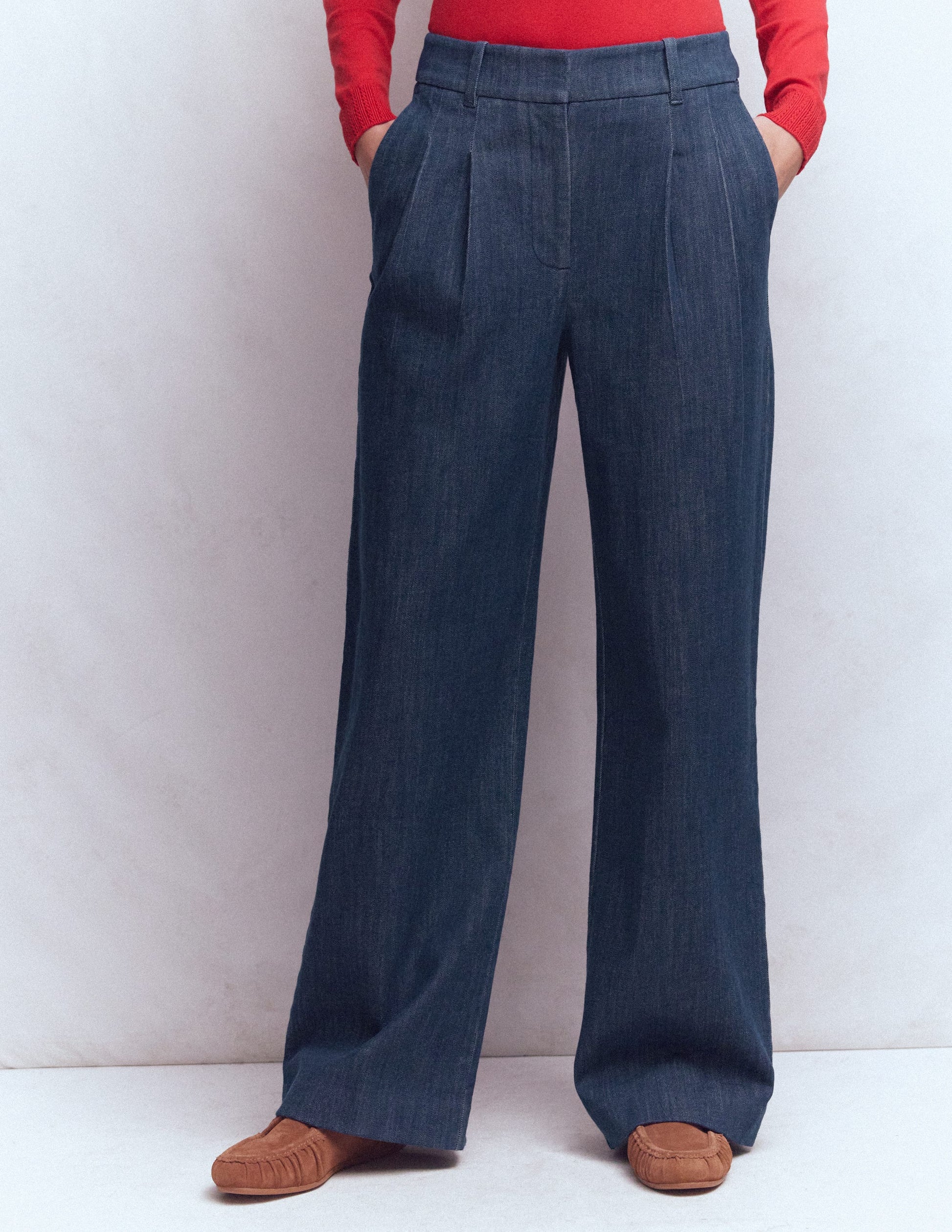Kensington Twill Pants-Indigo-4