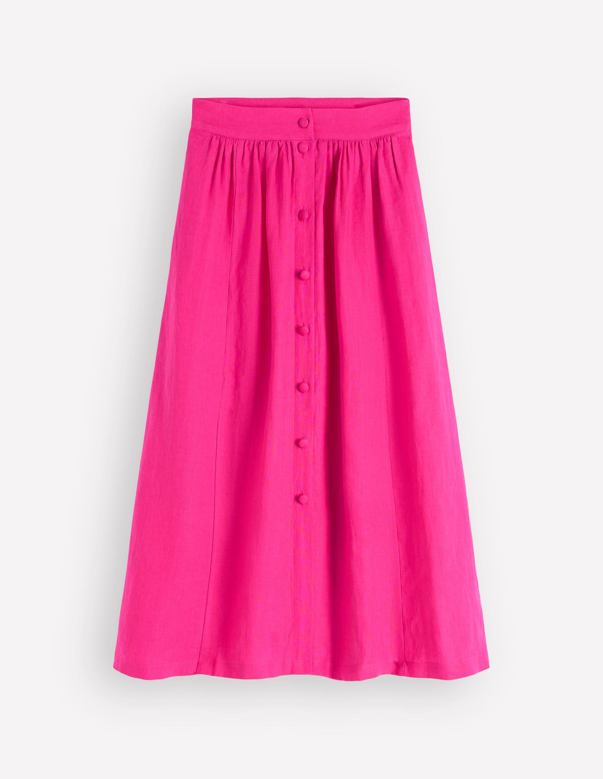 Emma Linen Maxi Skirt-Pink Peony-6