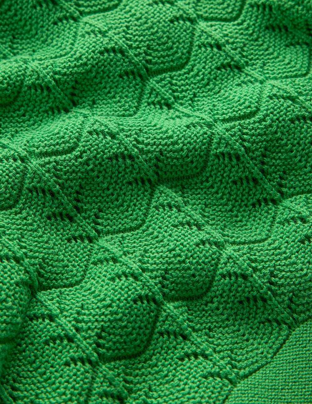 Knitted Pointelle Shorts-Lime Juice Green - Image 9