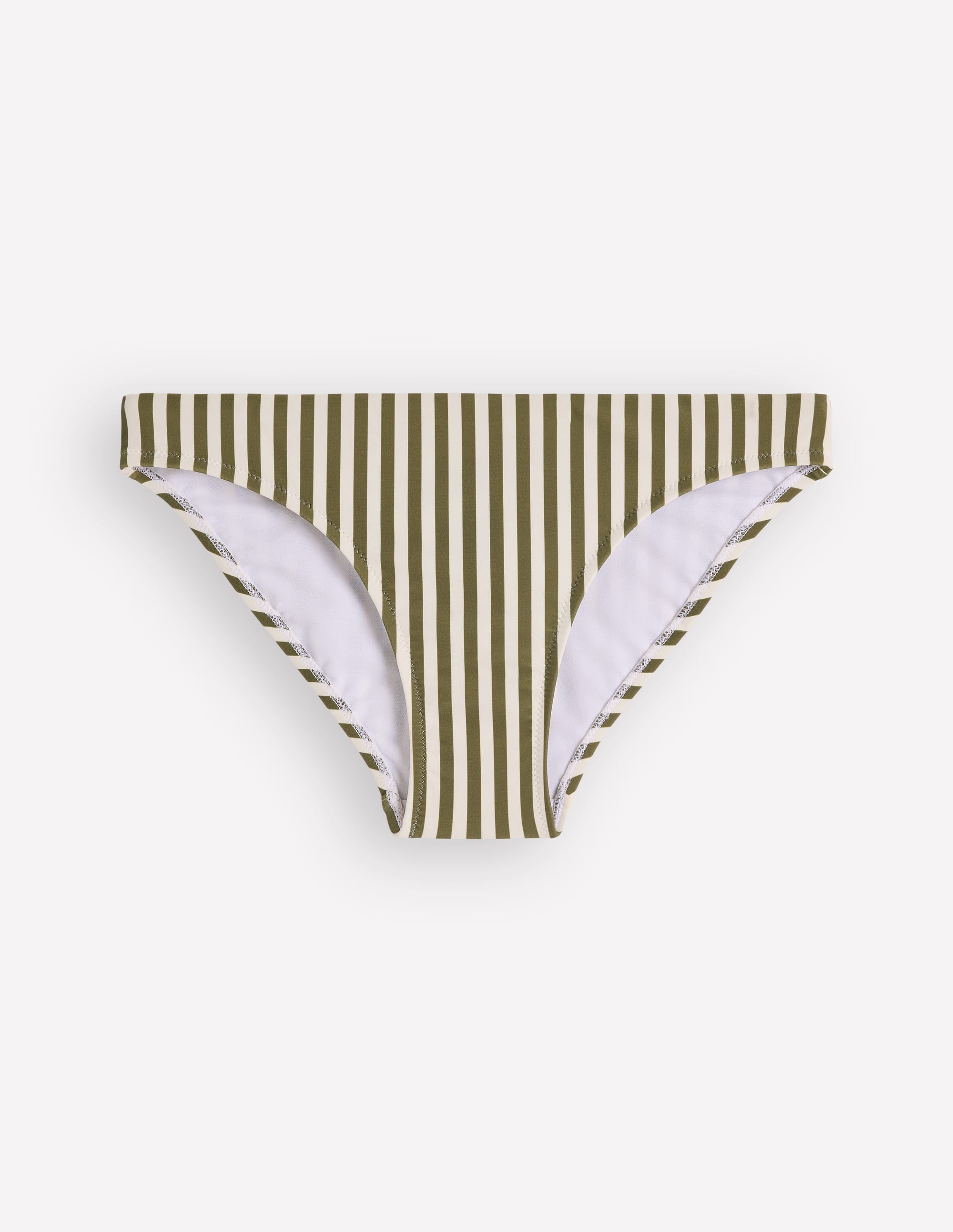 Classic Bikini Bottoms-Olive, Ivory Stripe - Image 6