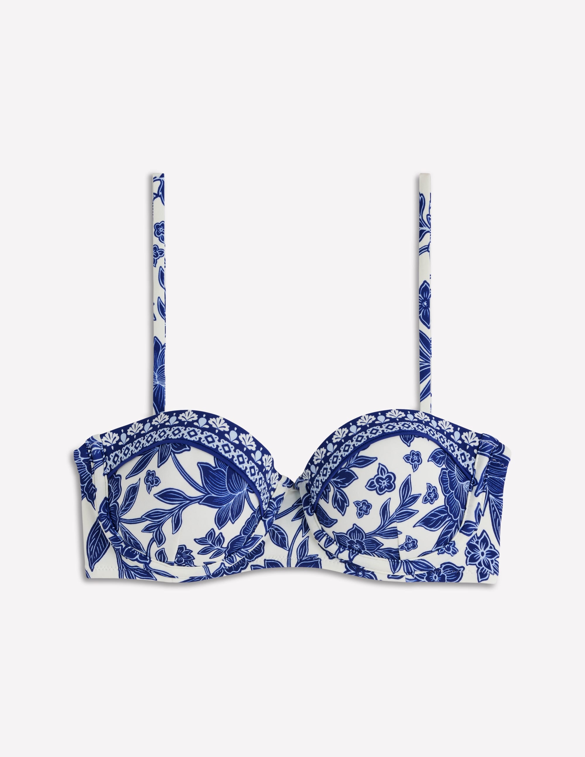 Rhodes Cup Sized Bikini Top-Mazarine Blue, Tigers Paradise - Image 6