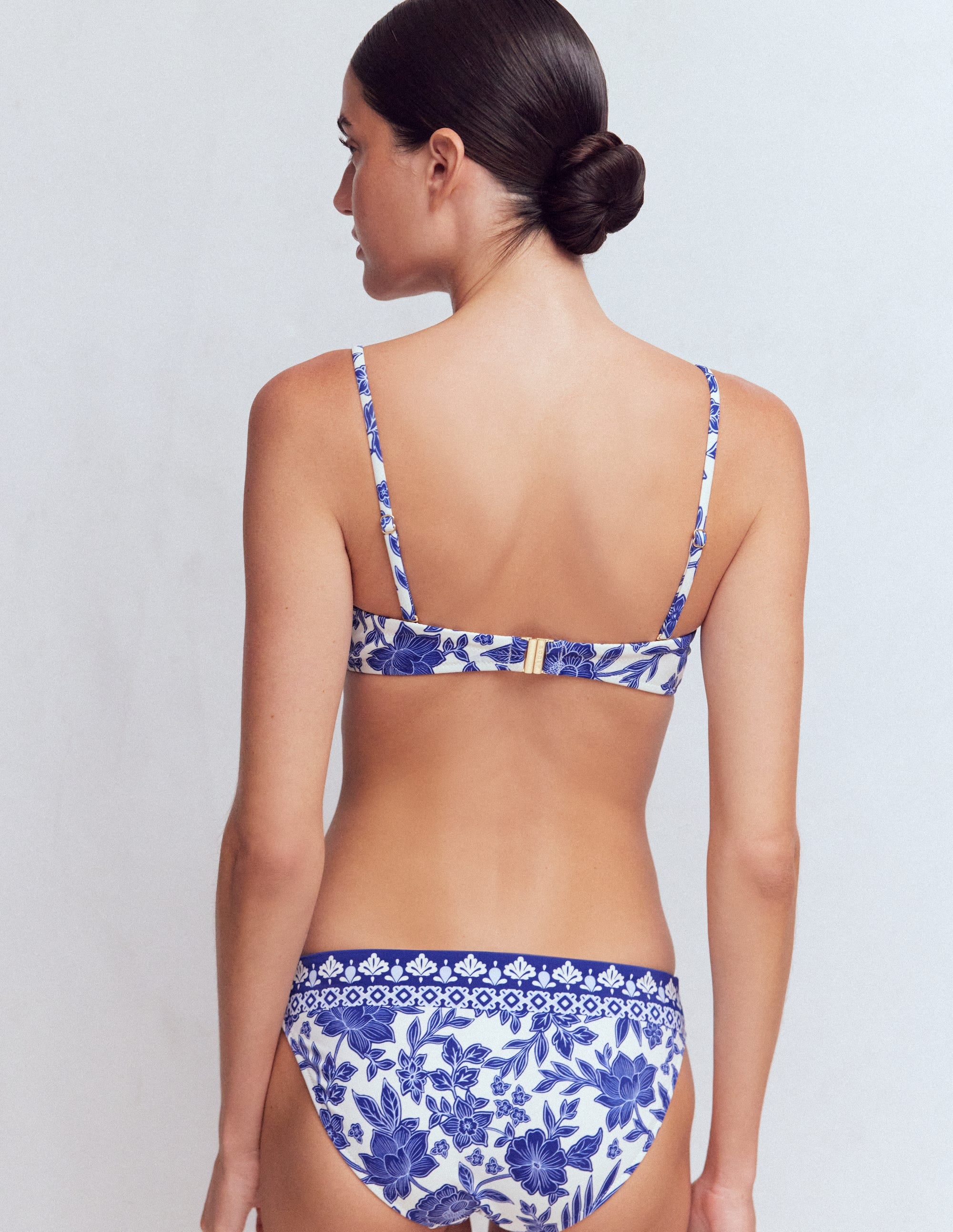Rhodes Cup Sized Bikini Top-Mazarine Blue, Tigers Paradise - Image 3
