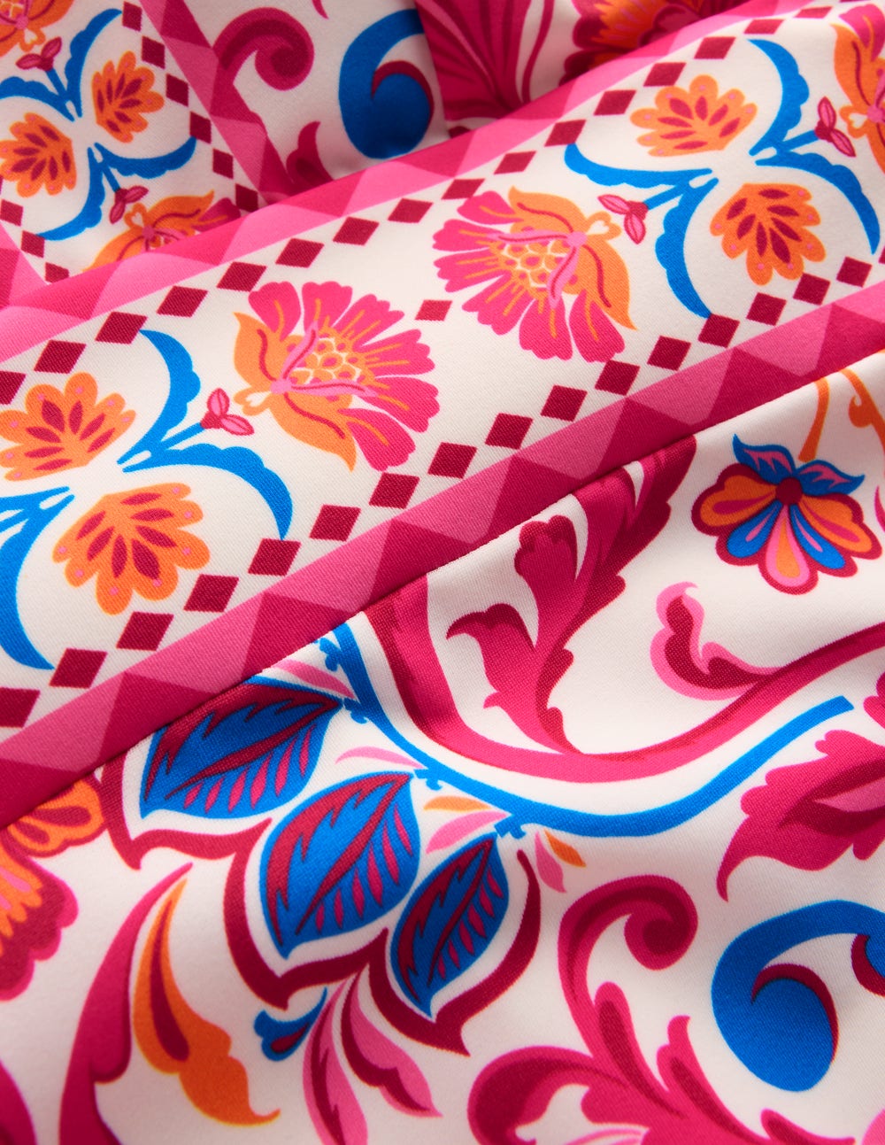 Porto Tankini Top-Pink Power, Flourishing Meadow-6