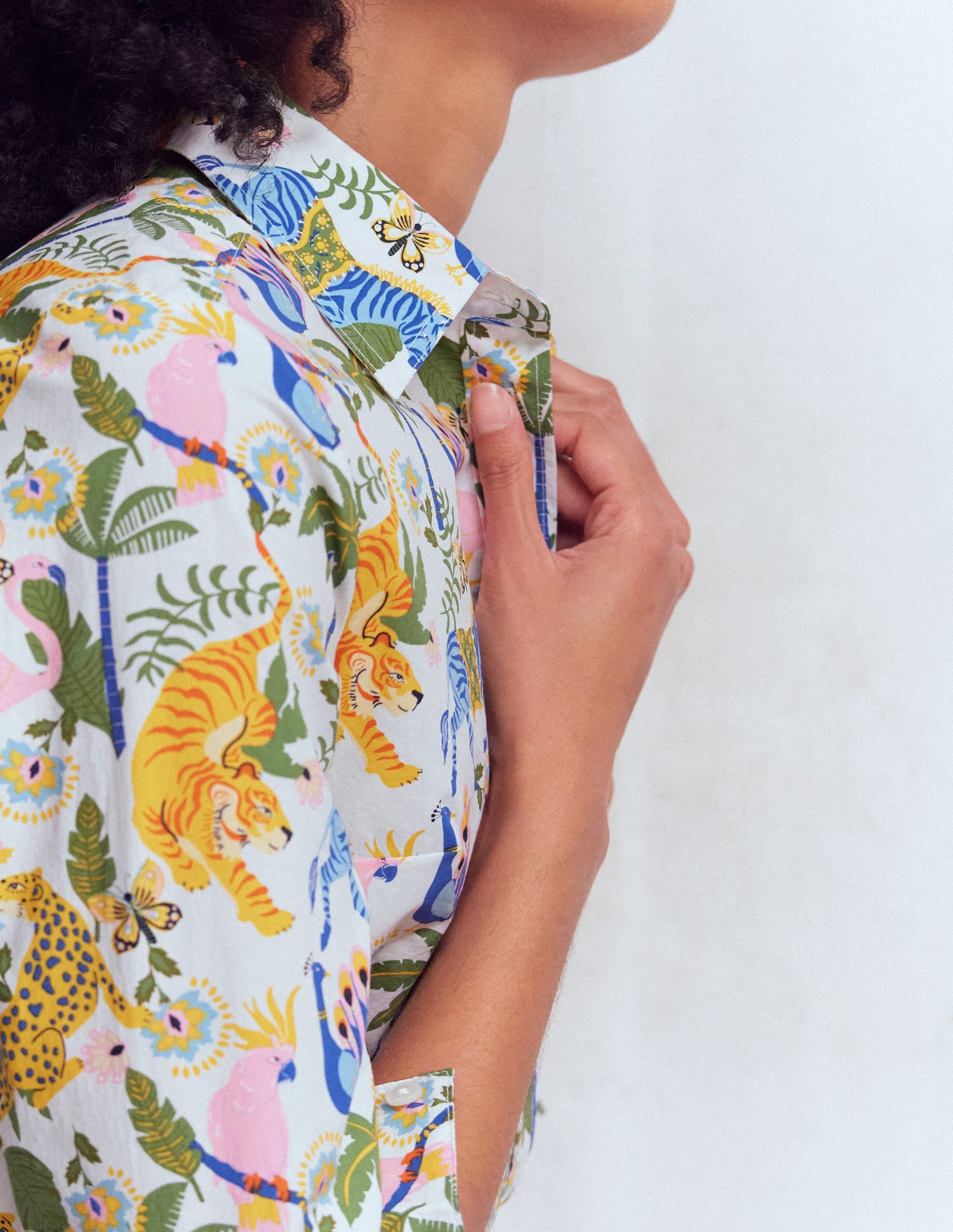 Sienna Cotton Shirt-Multi, Tropical Safari - Image 2