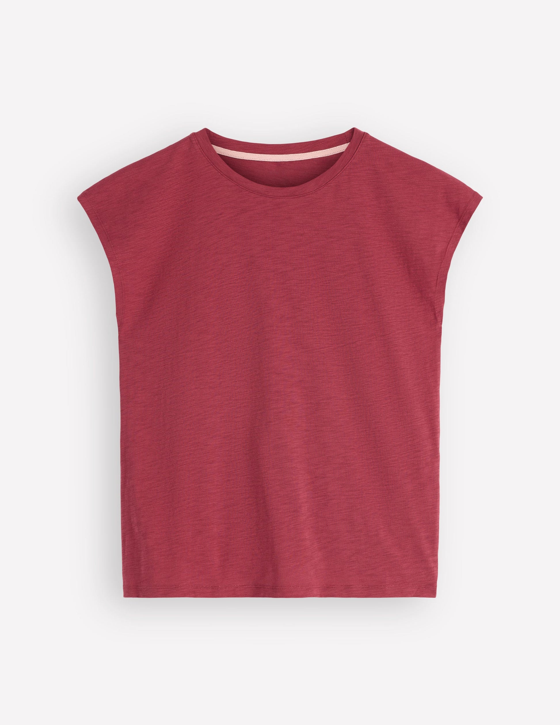 Louisa Slub T-Shirt-Earth Red-5