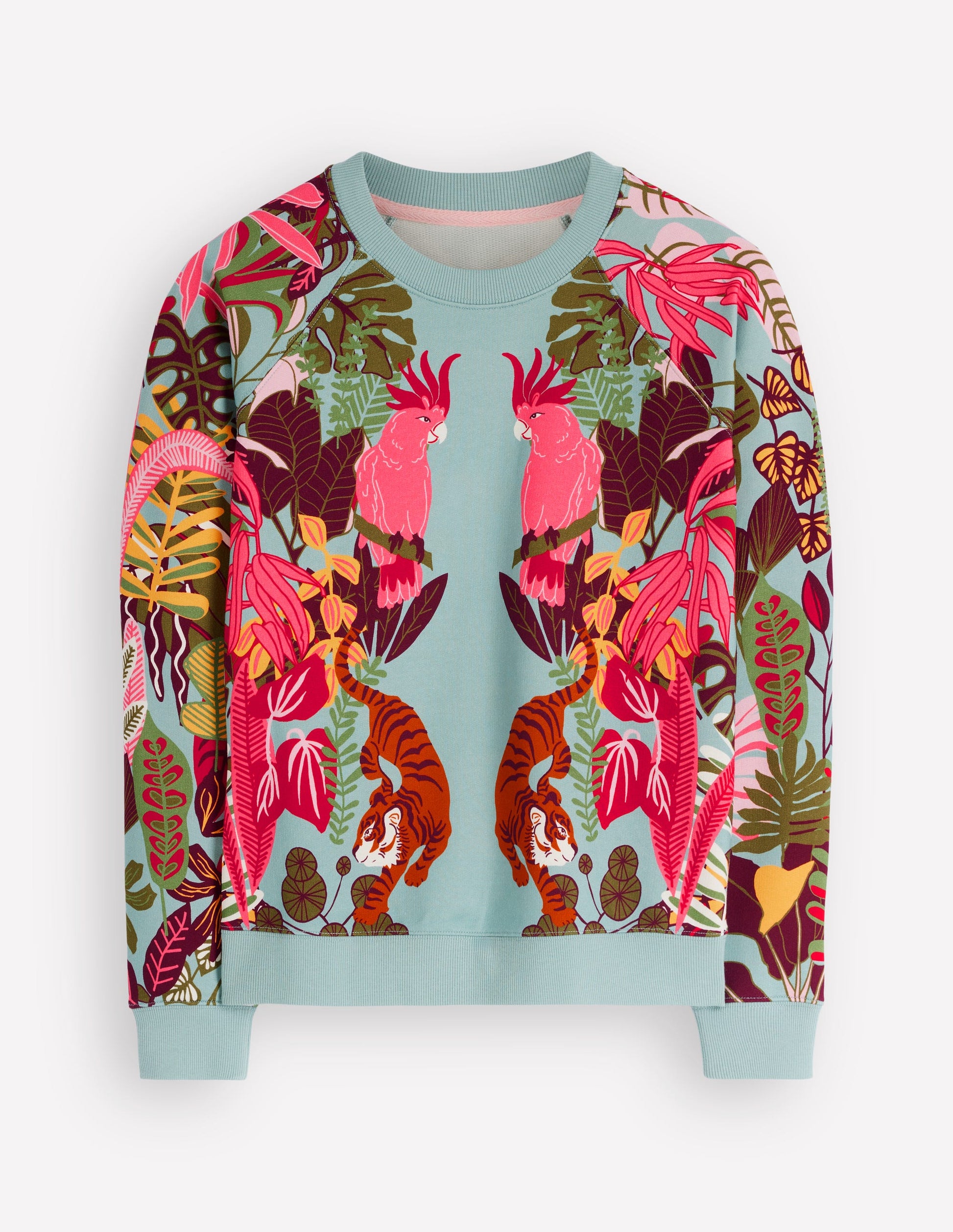 Rosa Printed Sweatshirt-Blue, Tropical Safari-6
