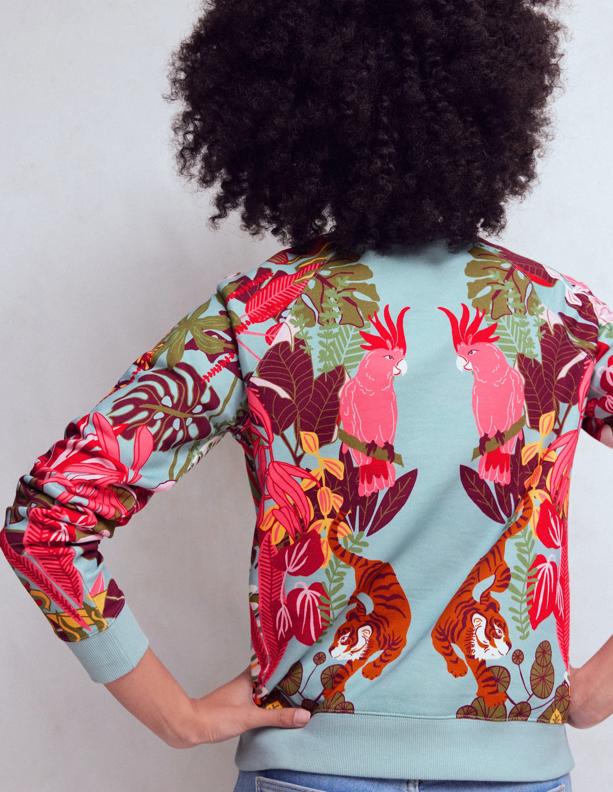 Emi Printed Sweatshirt-Tropical Safari Placement - Image 3