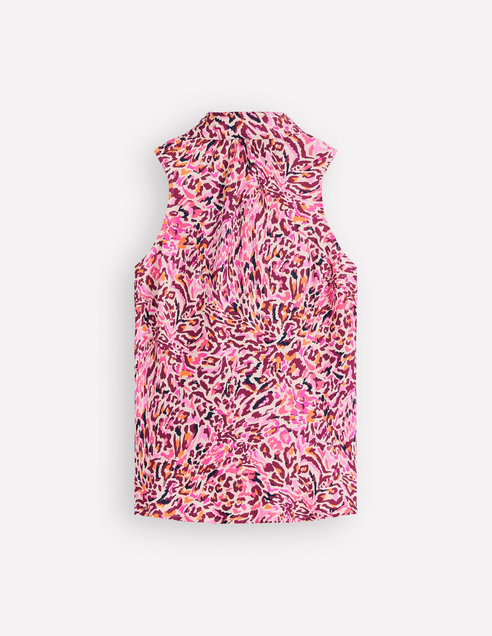 Satin Halterneck Top-Multi, Leopard Flow - Image 6