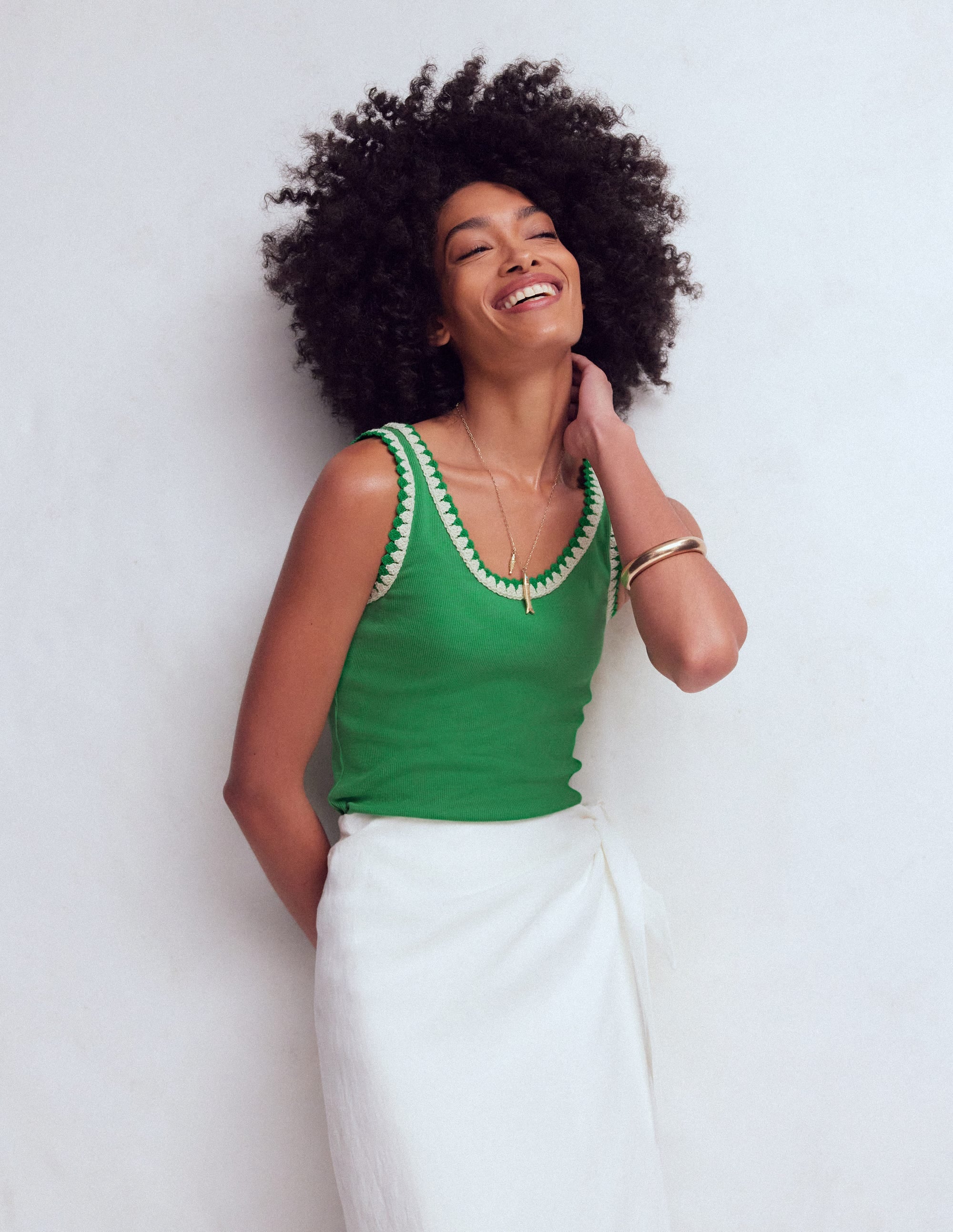 Maddie Trim Detail Vest - Shamrock Green | Boden USA