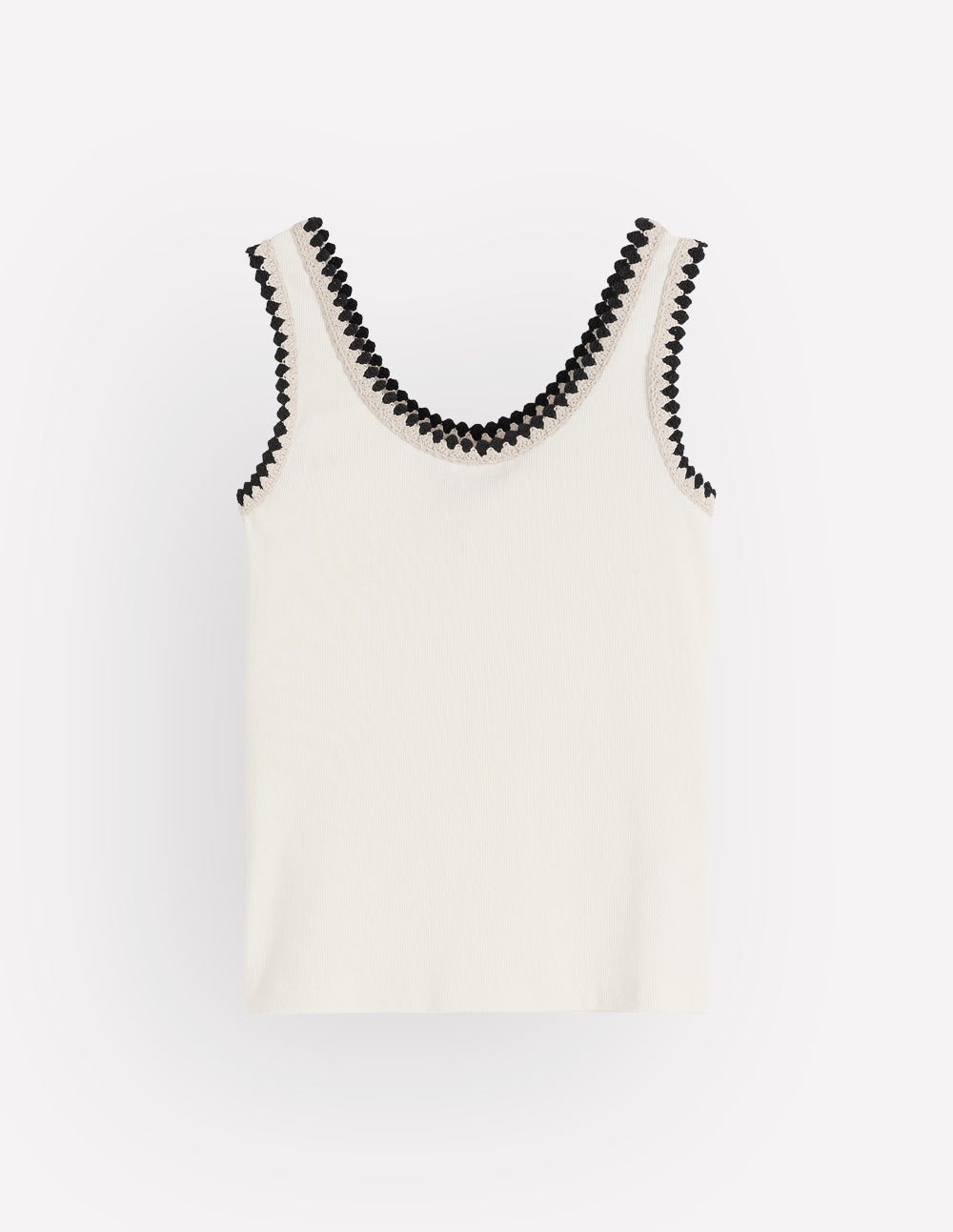 Maddie Trim Detail Vest - Ivory | Boden USA