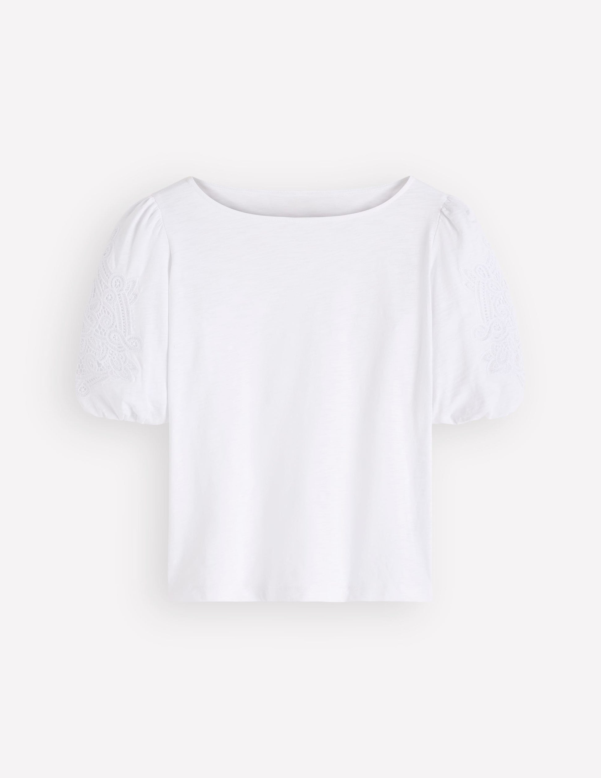 Tape Lace T-shirt-White-4