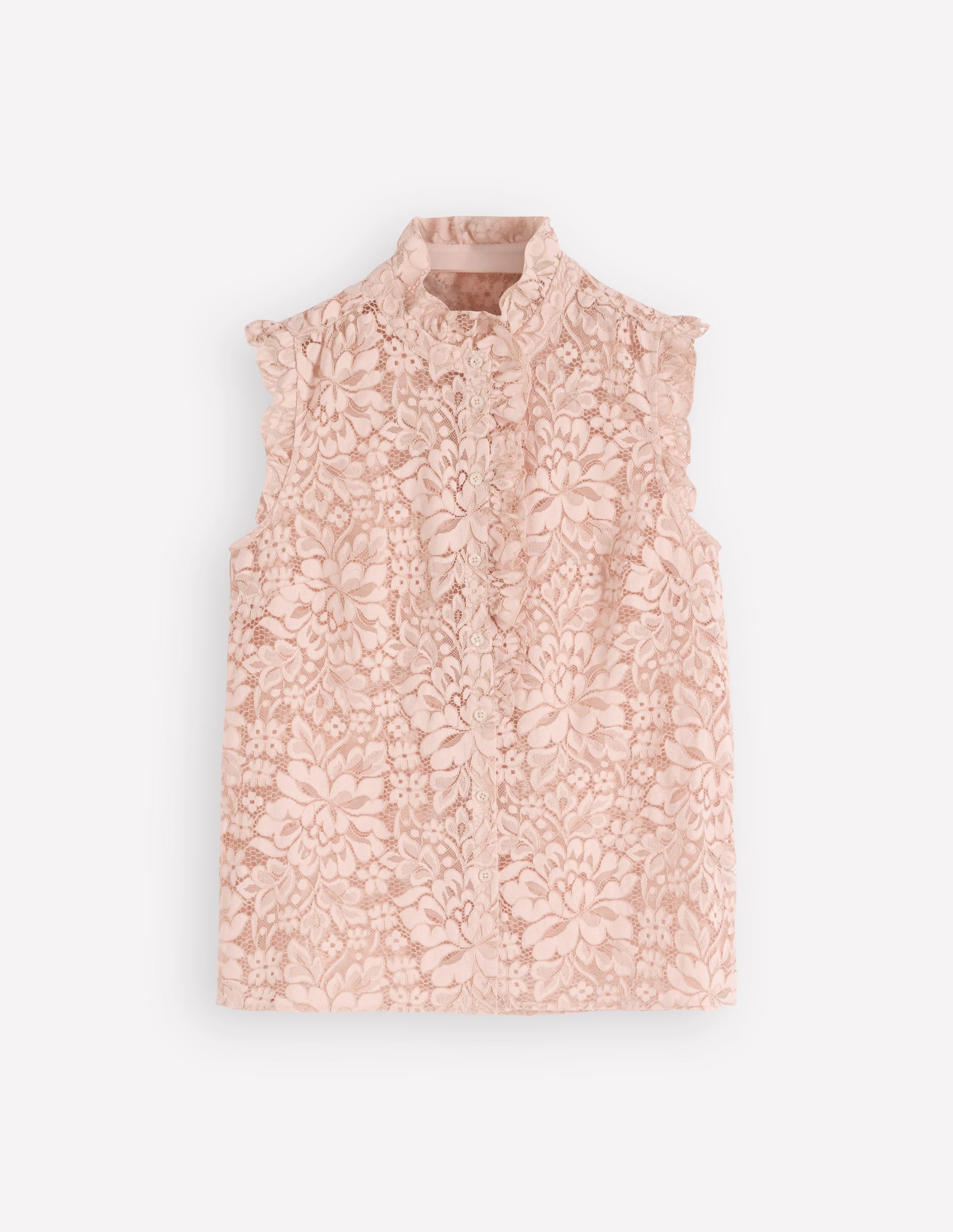 Isabel Sleeveless Lace Top-Pale Pink | Boden USA