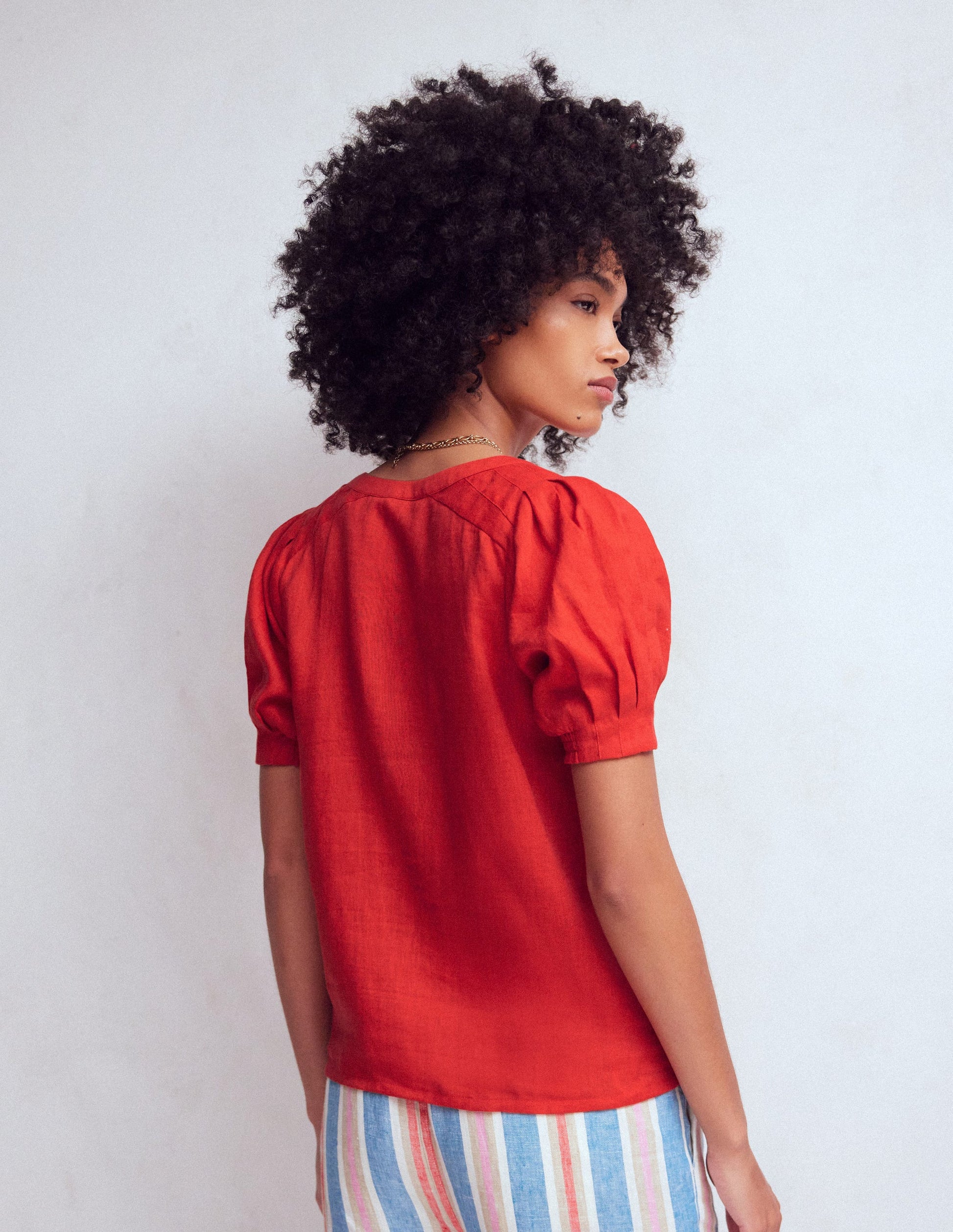 Rae Linen Top-Blood Orange-3