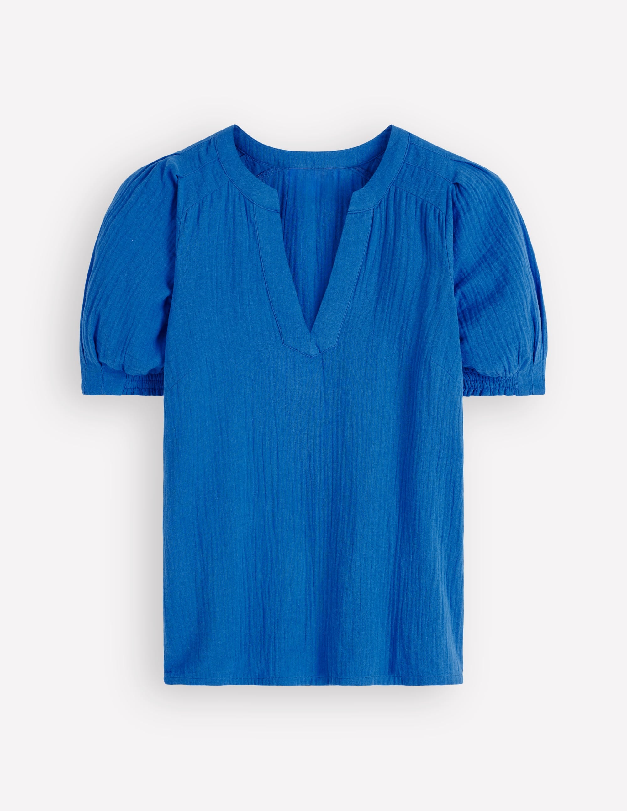 Rae Double Cloth Top-Bright Cobalt - Image 6