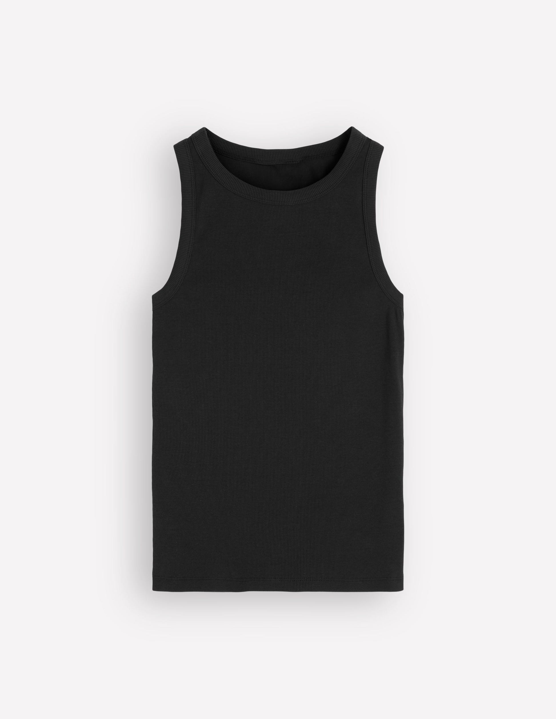 Ribbed Racer Vest-Black-6