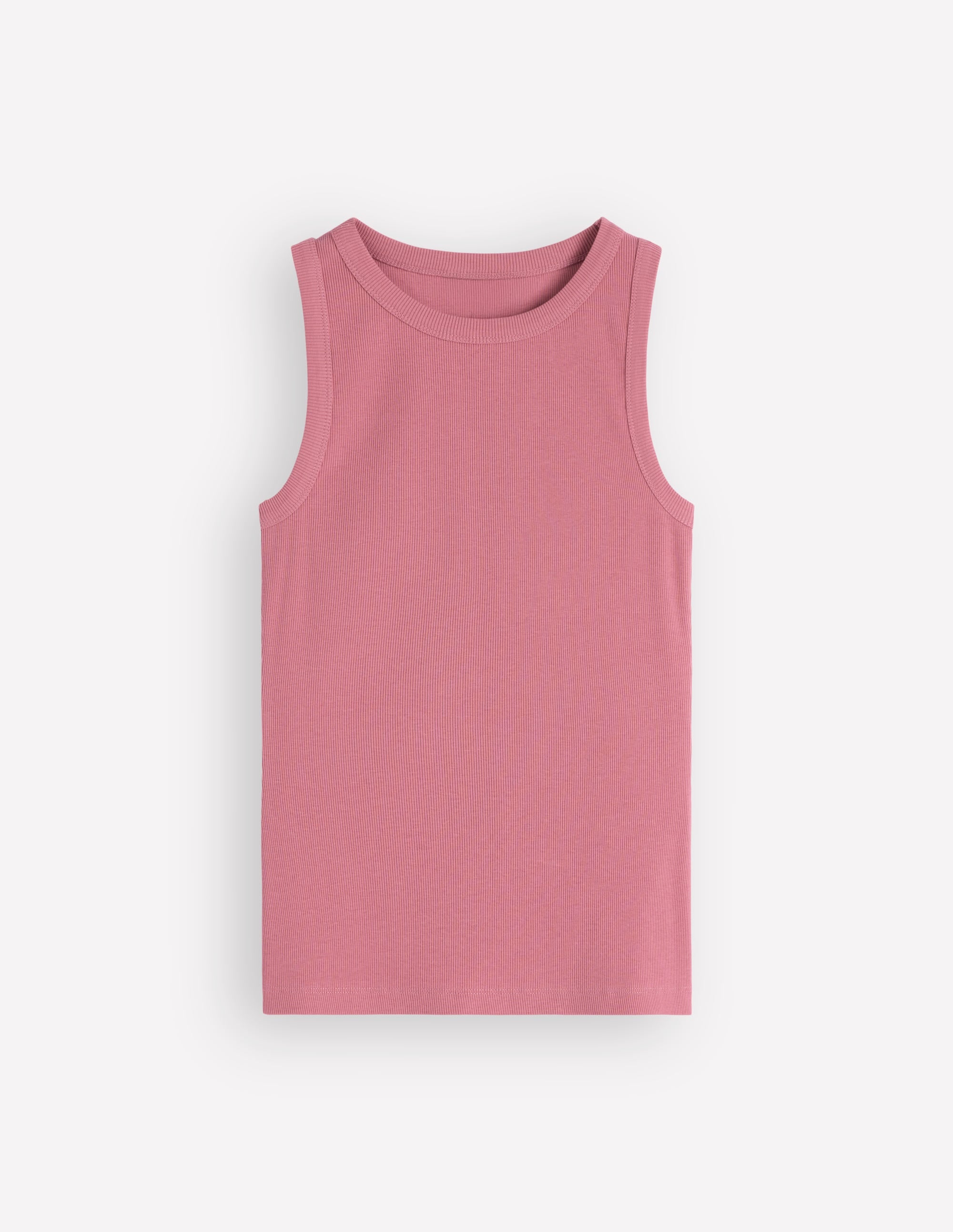 Ribbed Racer Vest-Heather Rose - Image 5