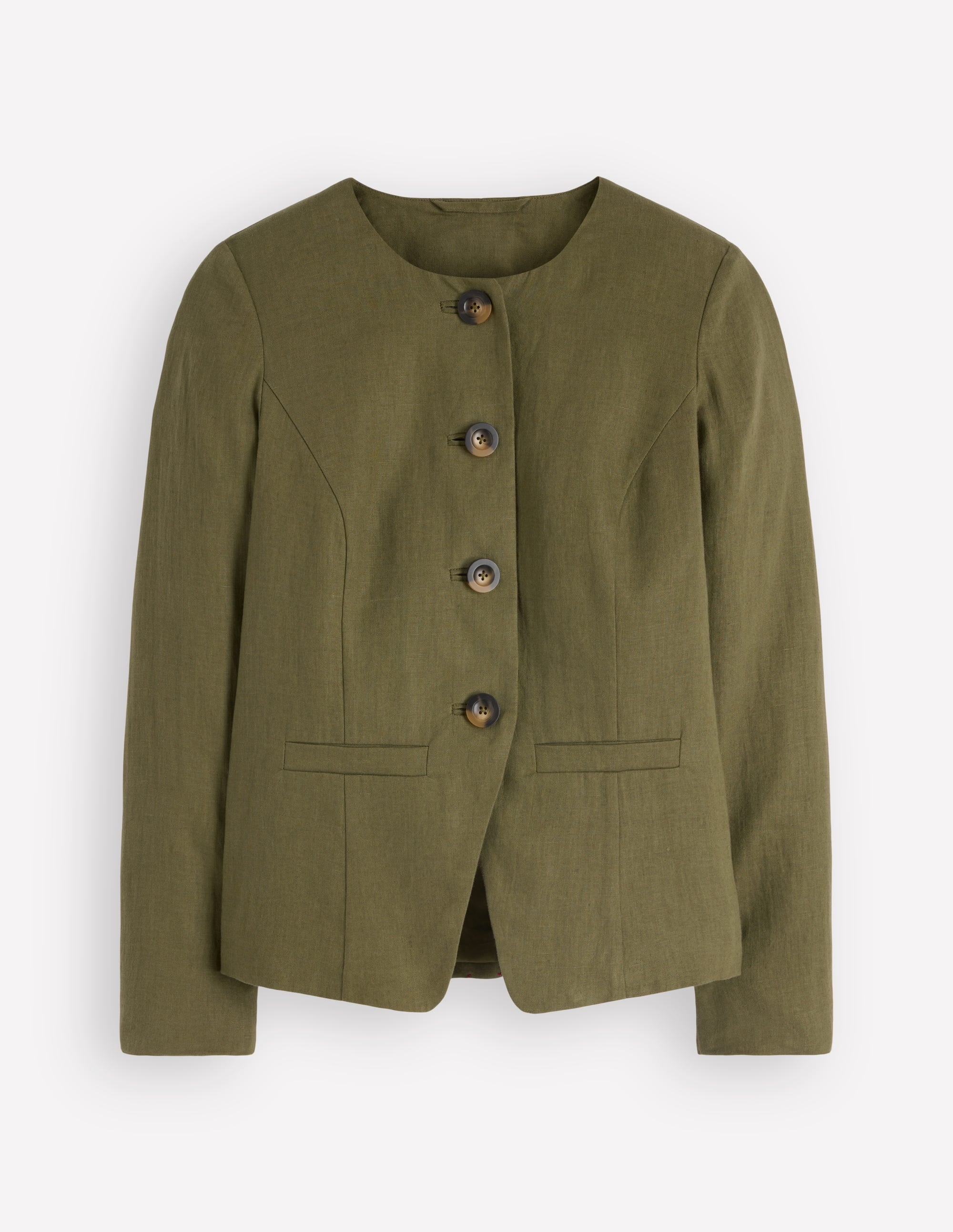 Hampstead Linen Blazer-Woodland Green - Image 6