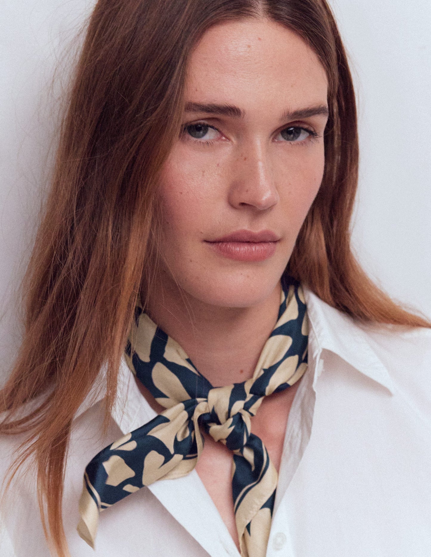 Silk Square Scarf-Heart Scatter