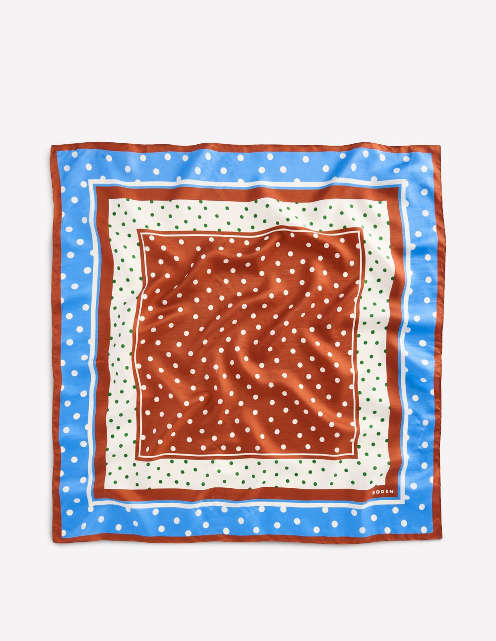 Elisabeth Silk Square Scarf-Multi, Painted Dot - Image 4