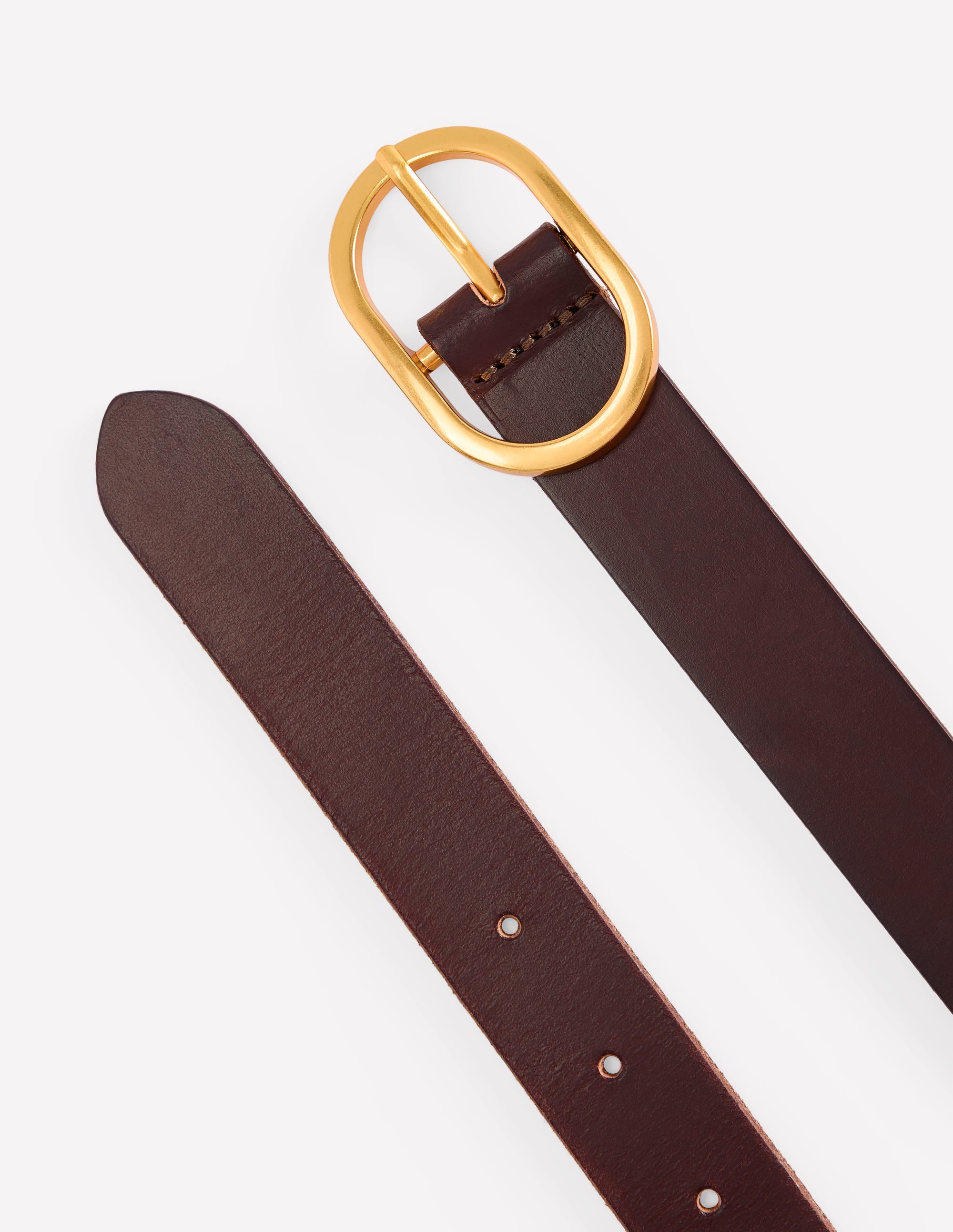 Classic Leather Belt - Bitter Choc | Boden USA
