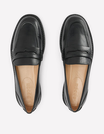 Nya Penny Loafers-Black-7