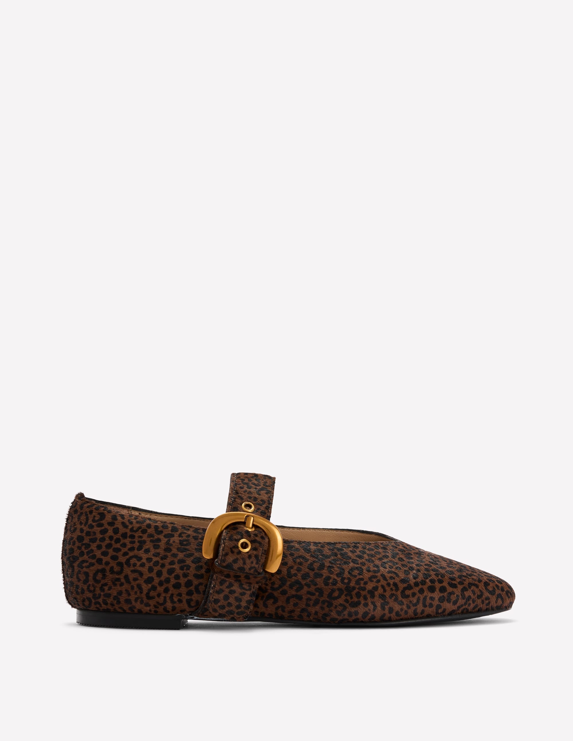 Kylie Flat Buckle Mary Janes-Mini Leopard - Image 1