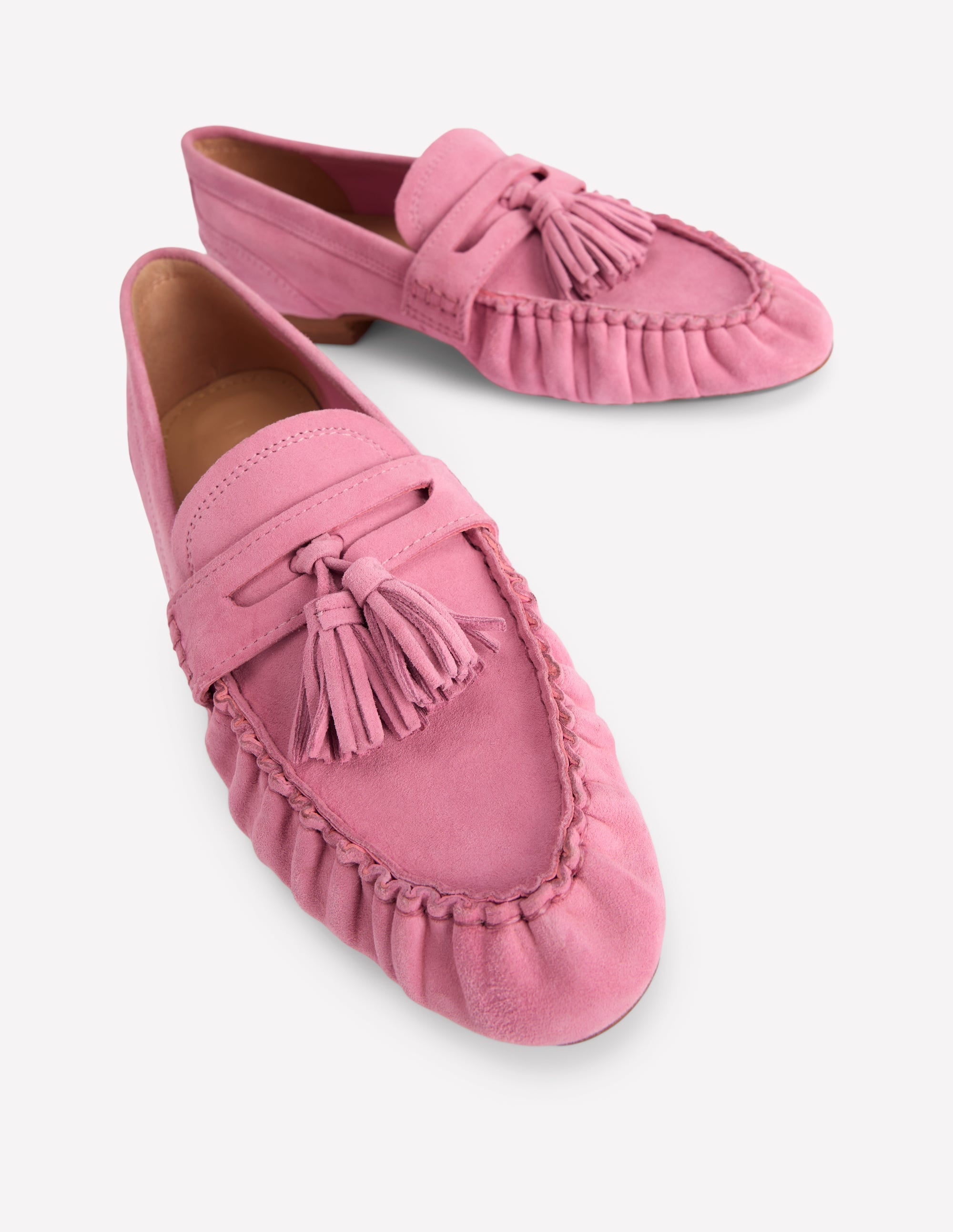 Soft Ruched Loafers-Pink Parfait - Image 5