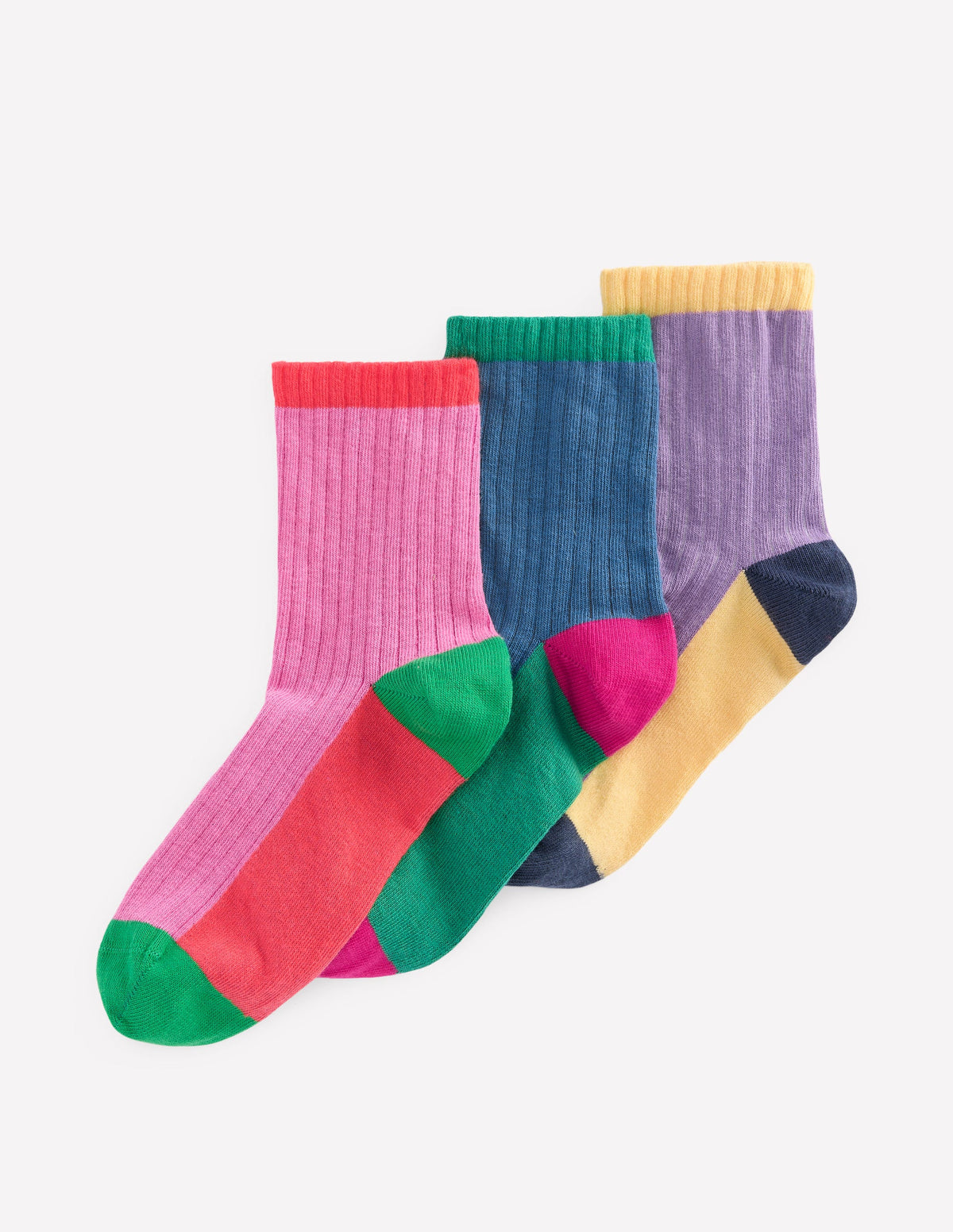 Colourblock Socks-Multi - Image 1