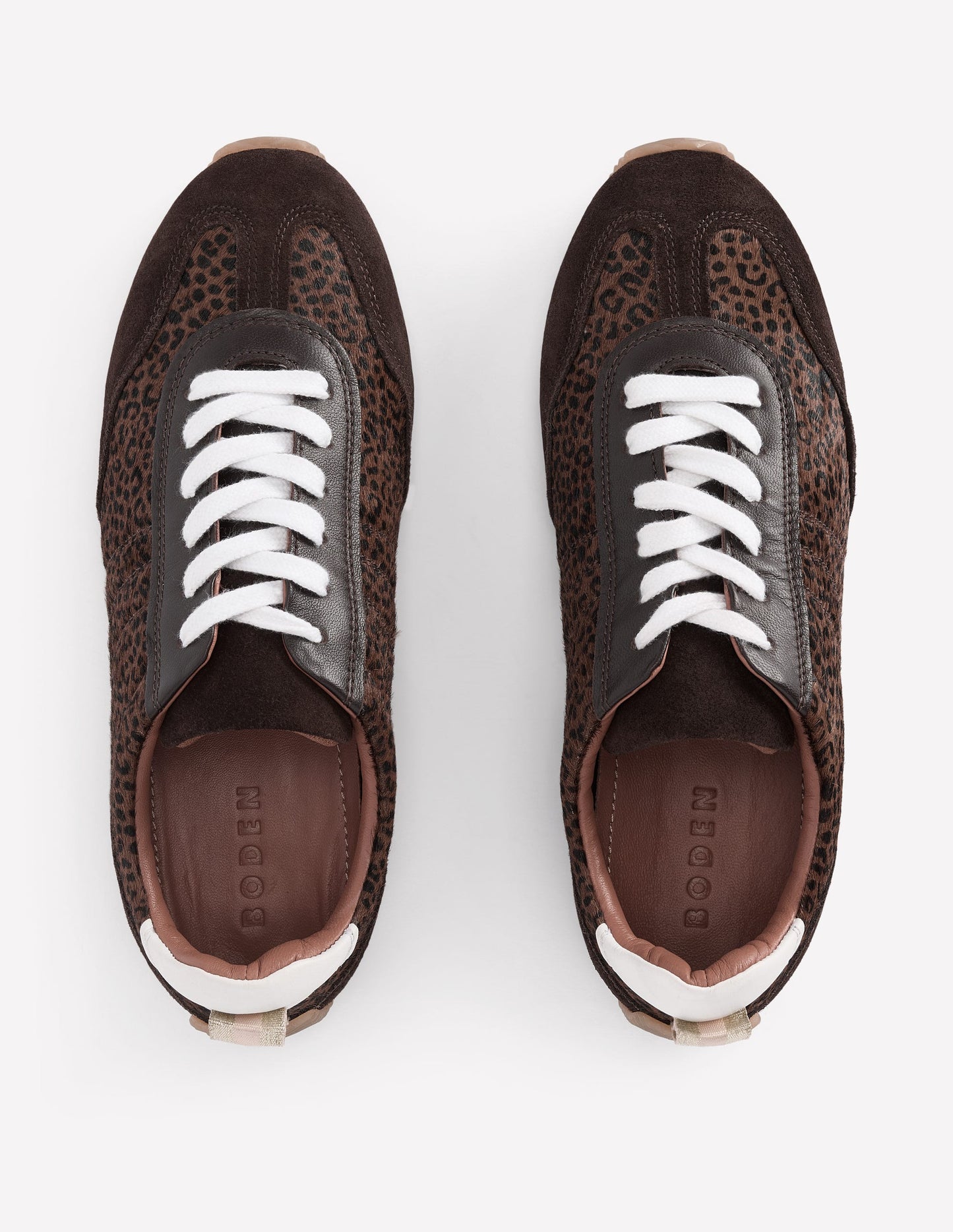 Delphine Slim Sole Trainers-Leopard