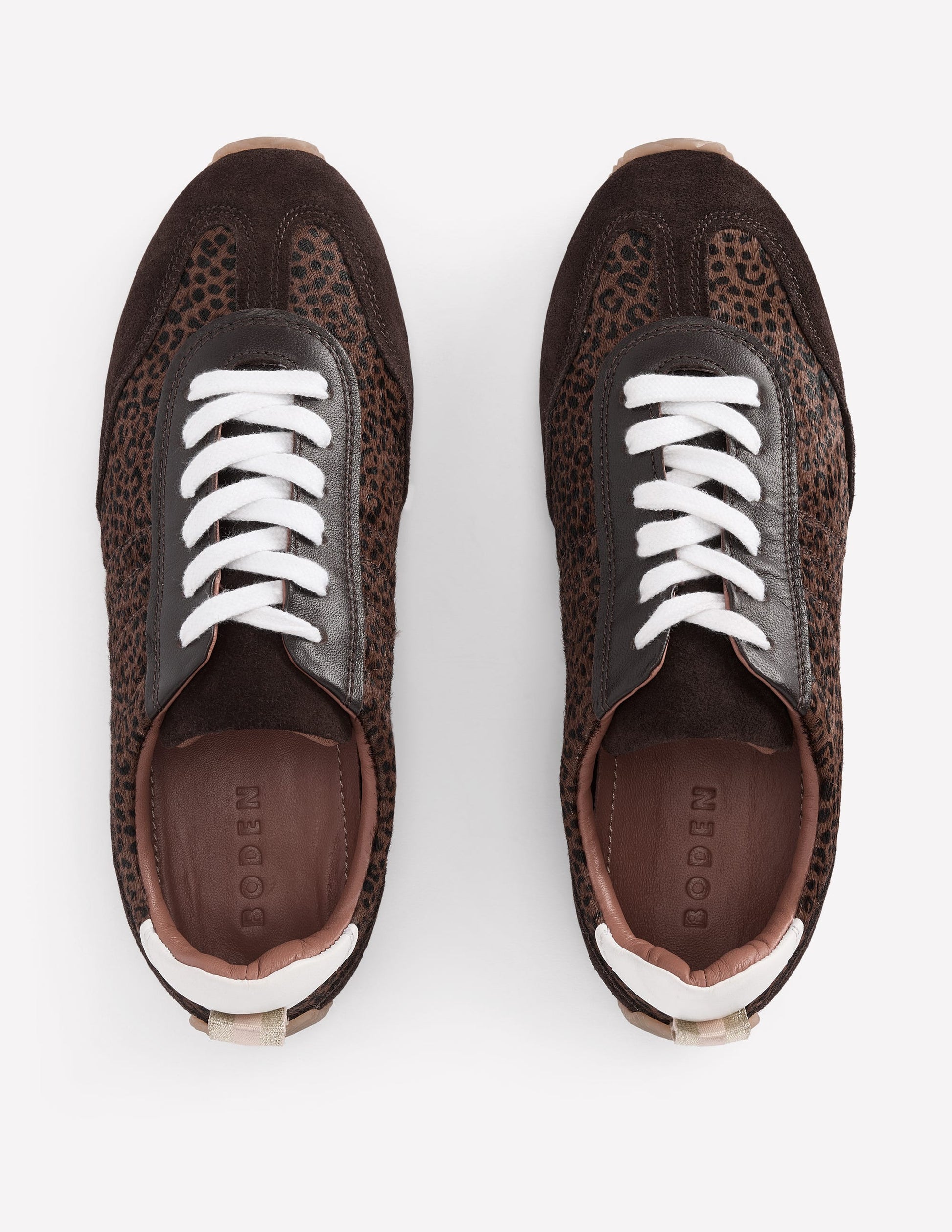 Delphine Slim Sole Trainers-Leopard-7