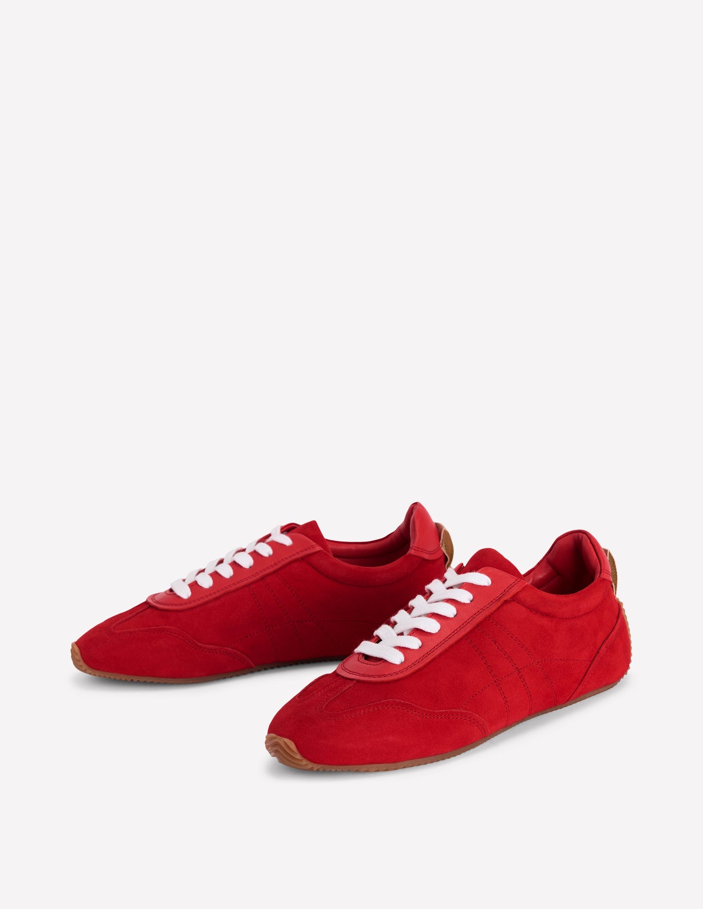Delphine Slim Sole Trainers-Red