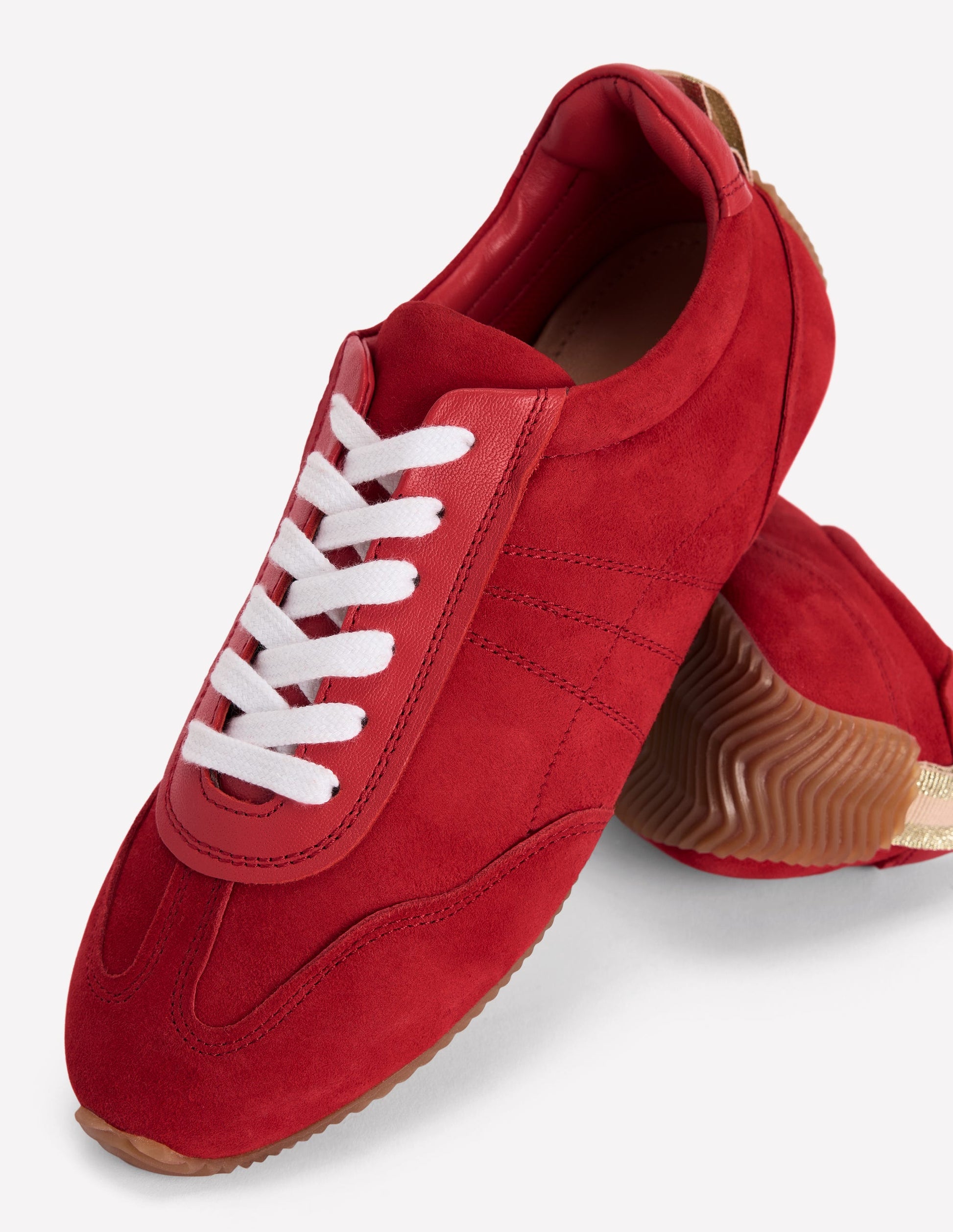 Delphine Slim Sole Trainers-Red-6