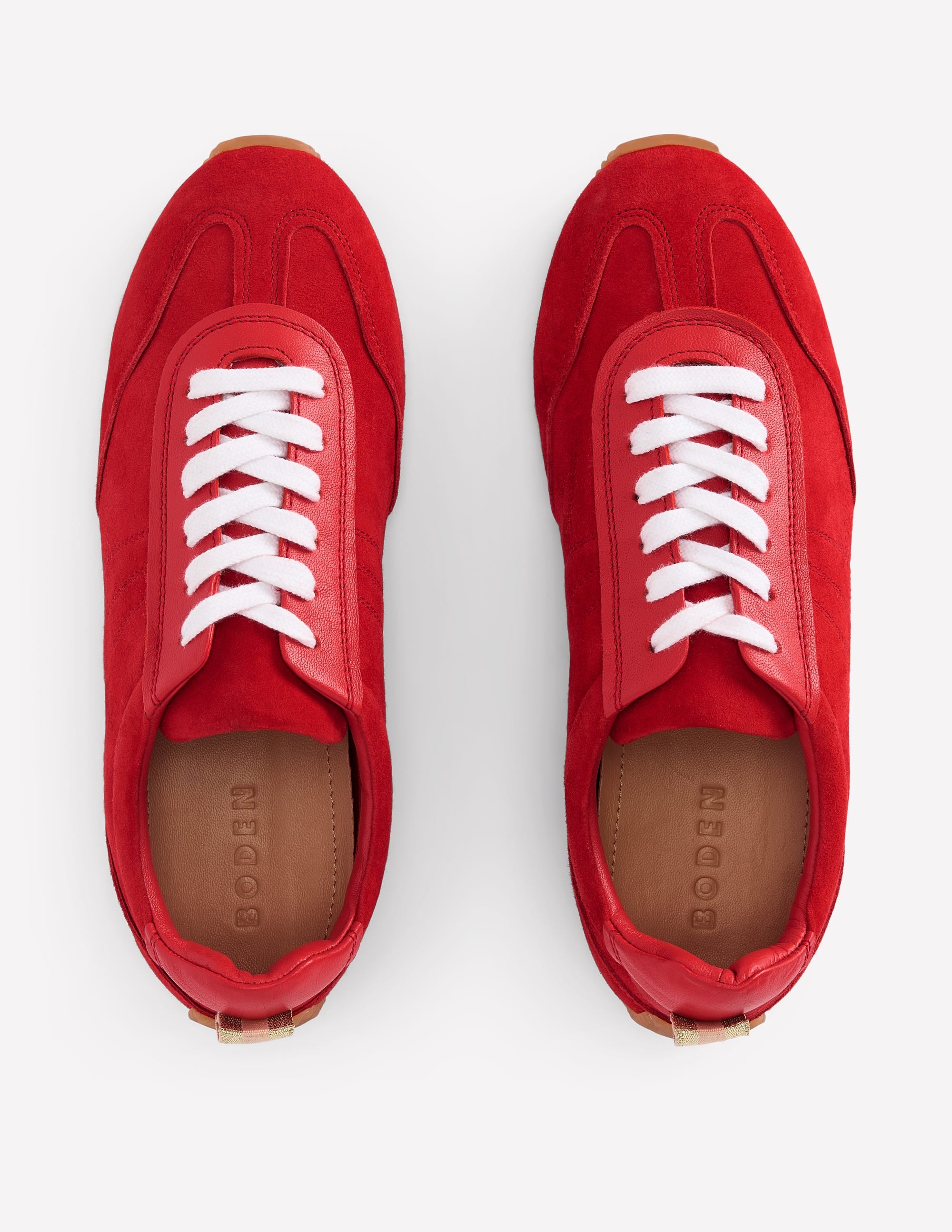 Delphine Slim Sole Trainers-Red - Image 7
