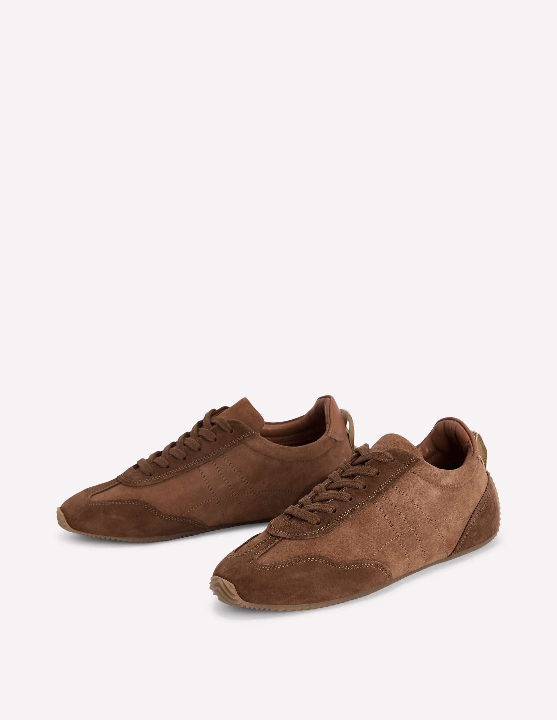 Delphine Slim Sole Trainers-Tan-4