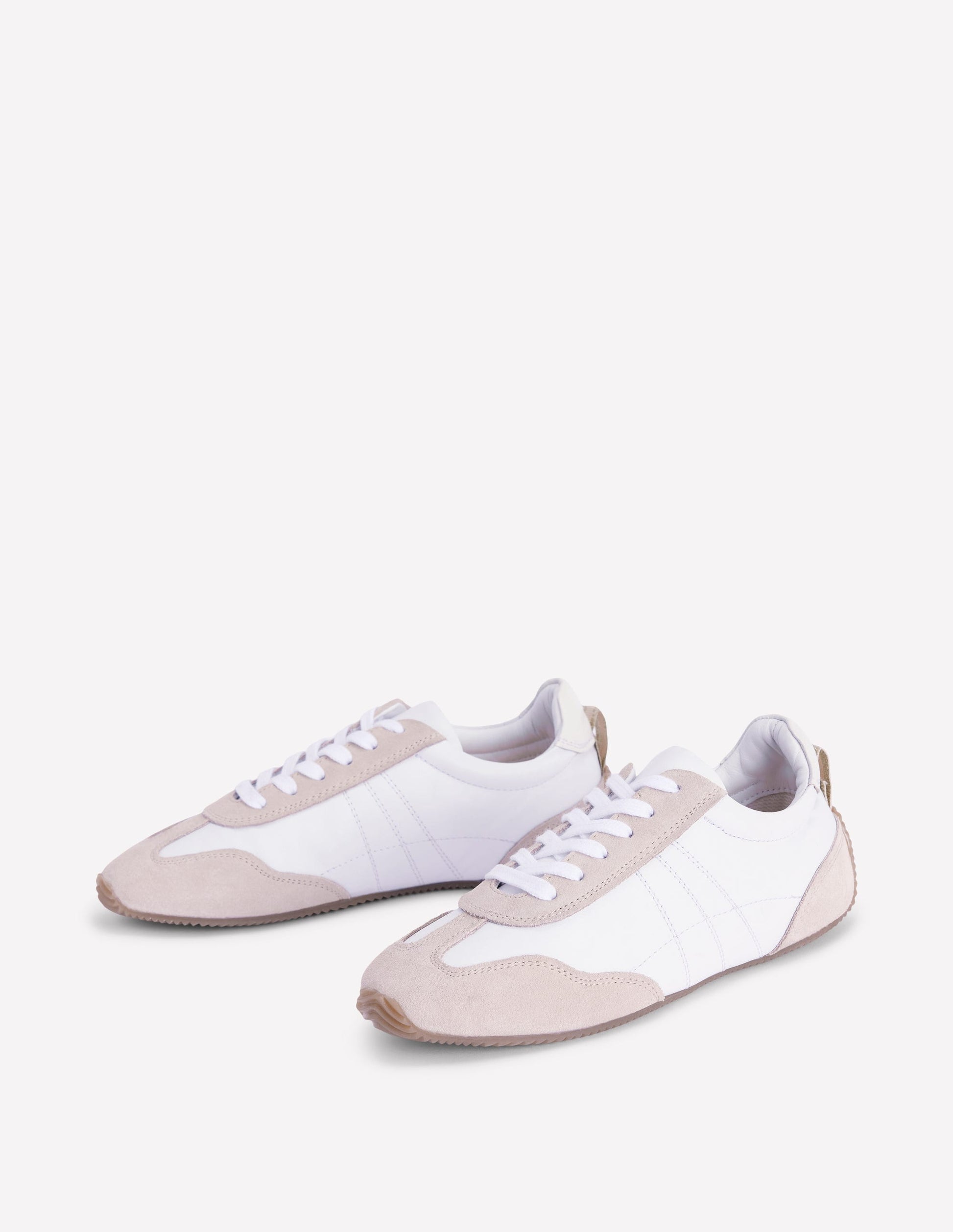 Delphine Slim Sole Trainers-White Mix-3