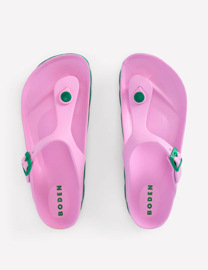 Lyla Toe Post Sandals-Pink/Green-6