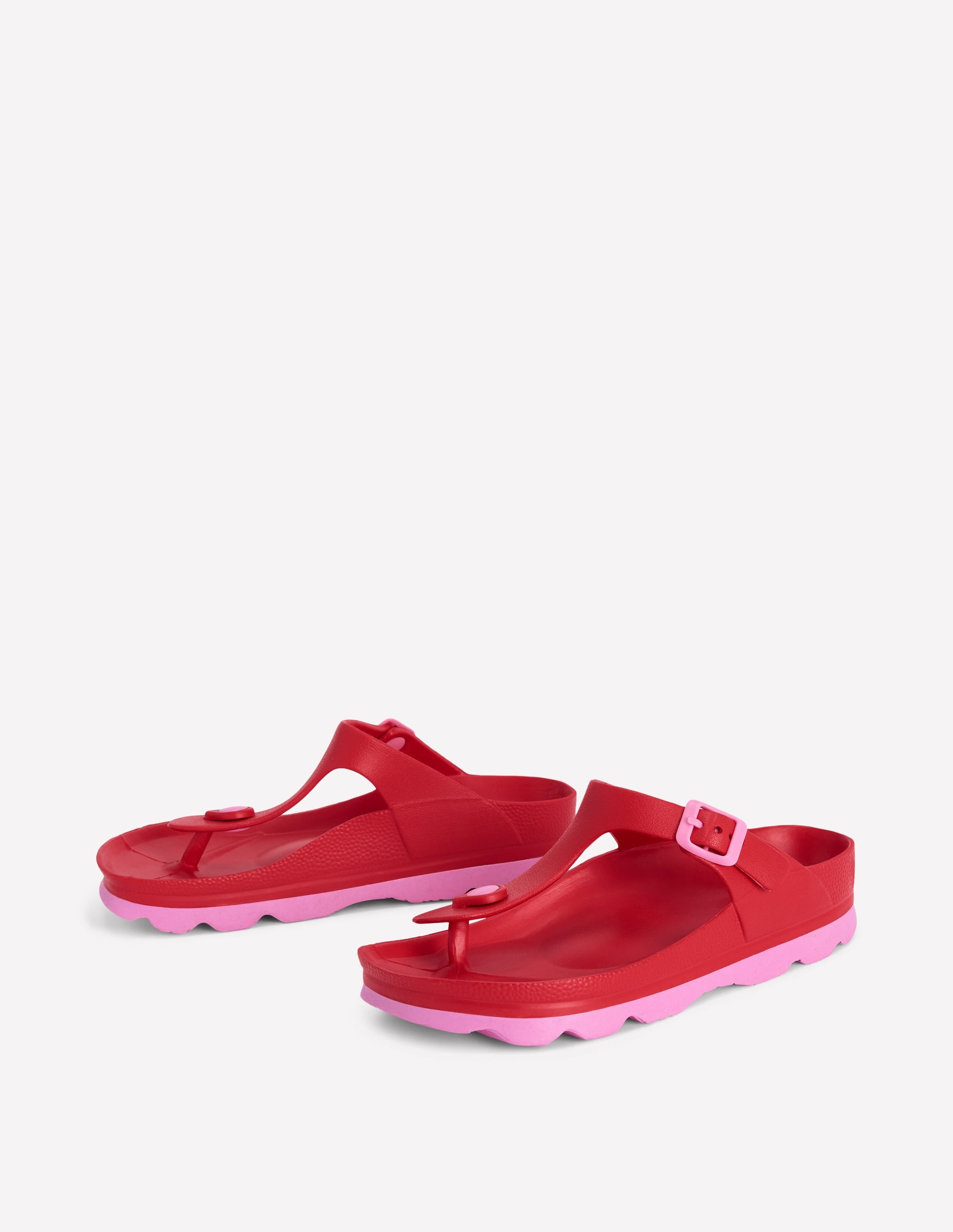 Lyla Toe Post Sandals - Red/Pink | Boden USA Lyla Toe Post Sandals - Red/Pink | Boden USA