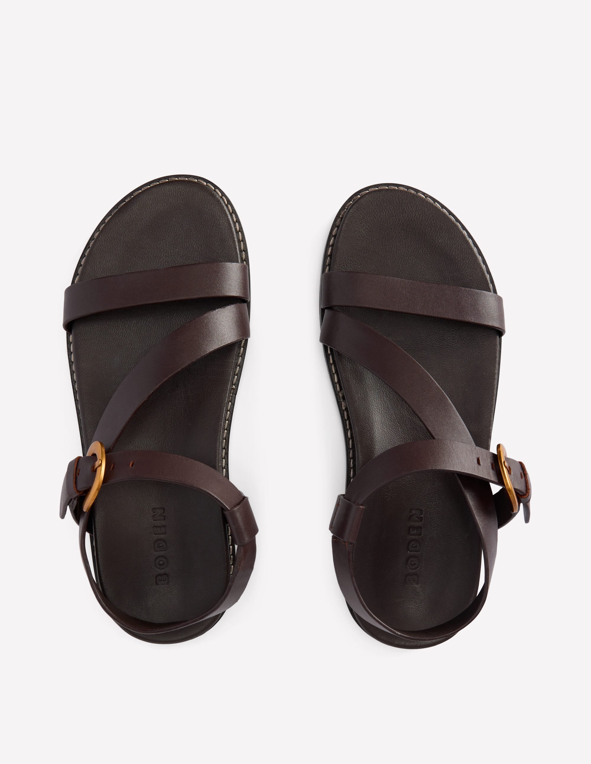 Chunky Asymmetric Sandal - Chocolate | Boden USA