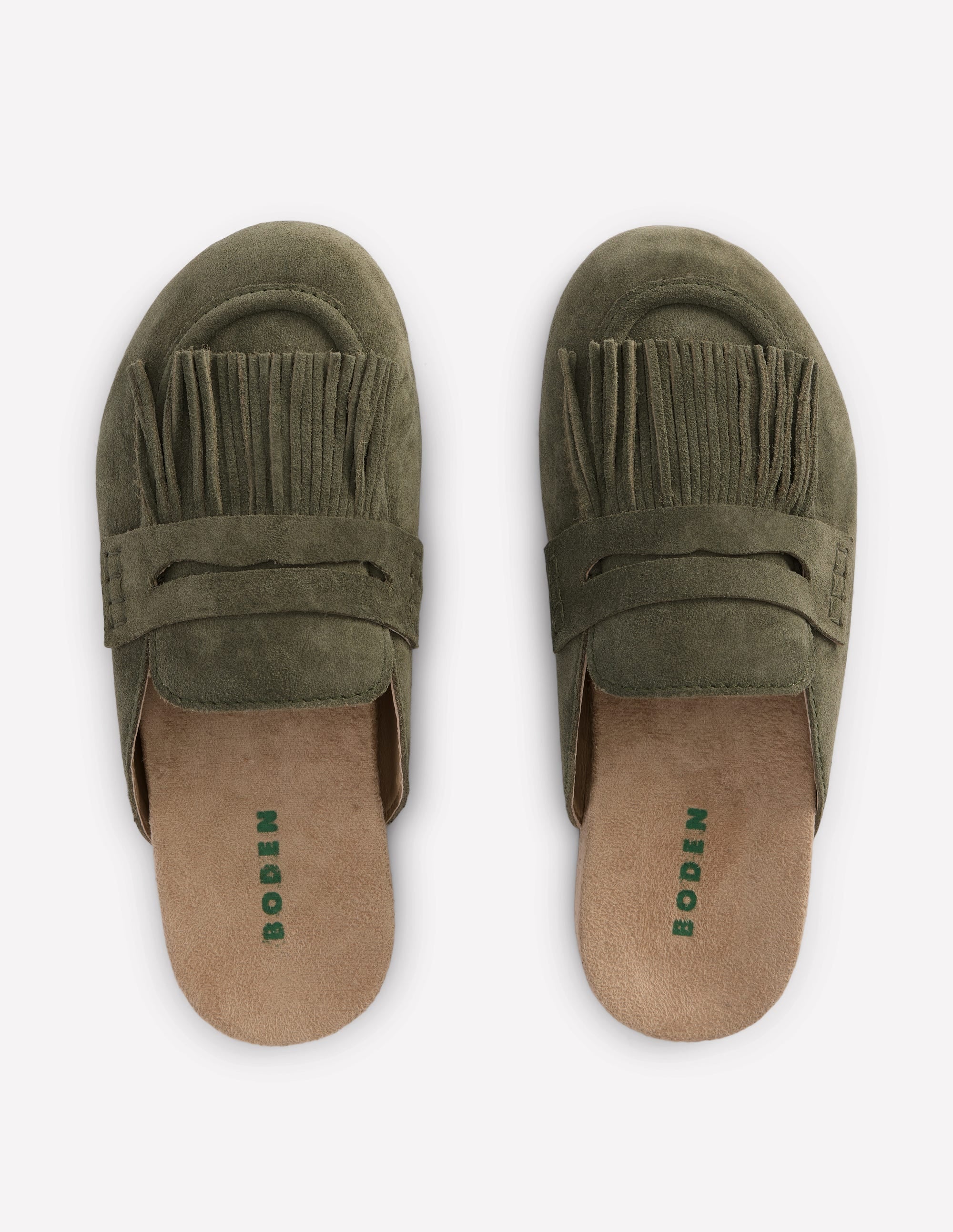 Etta Ghillie Mule Clogs-Deep Olive - Image 6