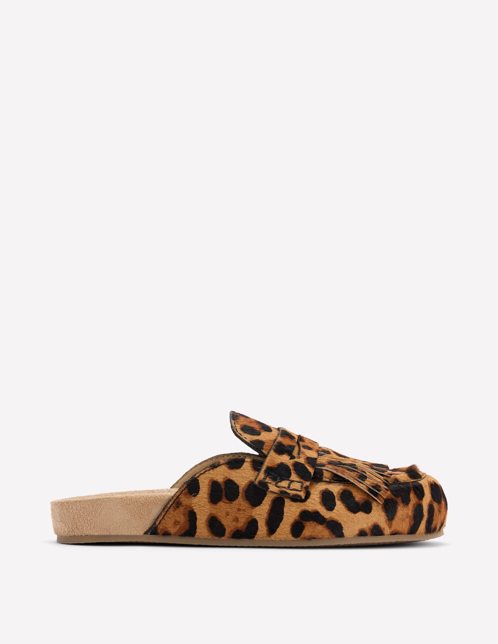 Etta Ghillie Mule Clogs-Classic Leopard - Image 1