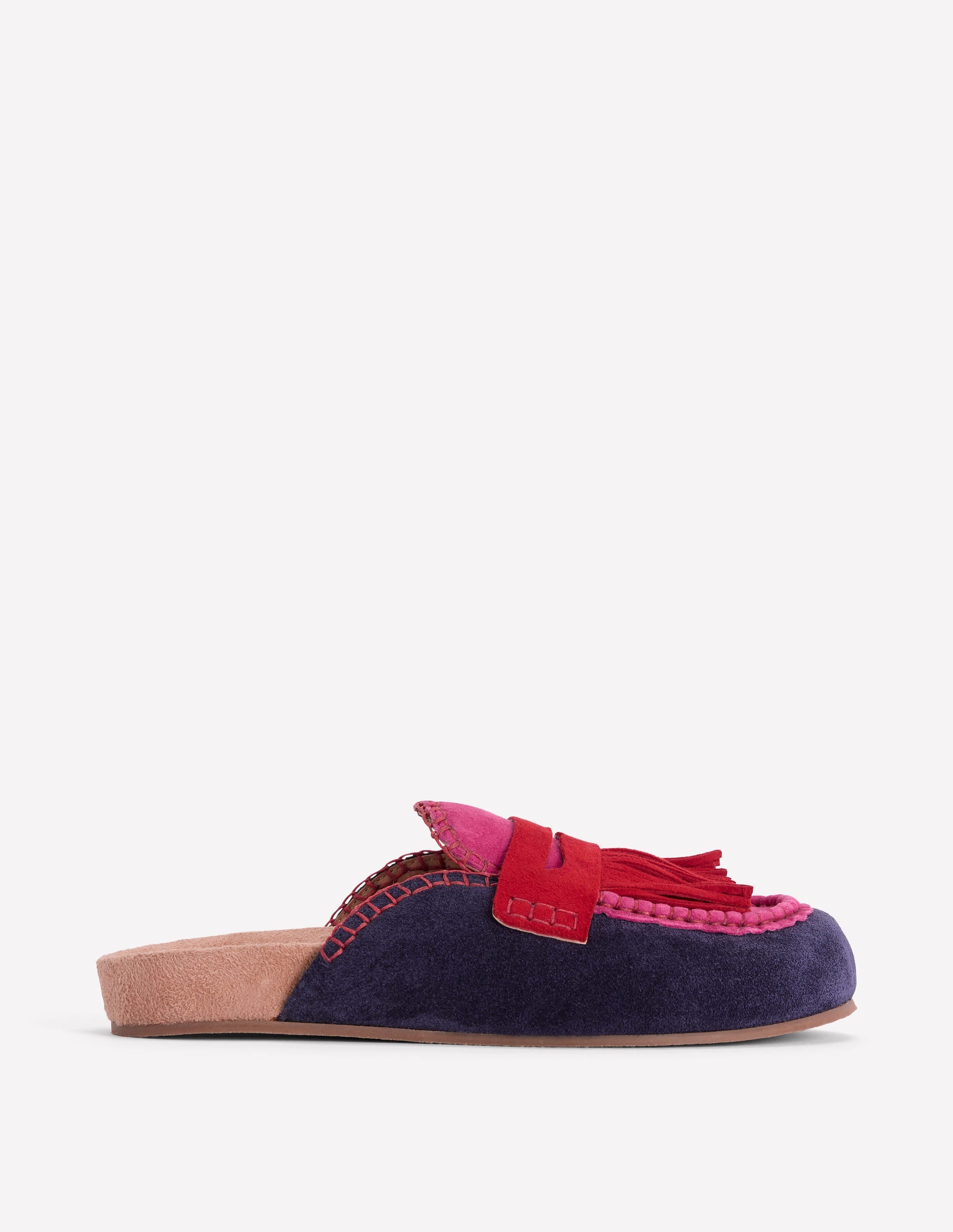 Etta Ghillie Mule Clogs-Colourblock - Image 1
