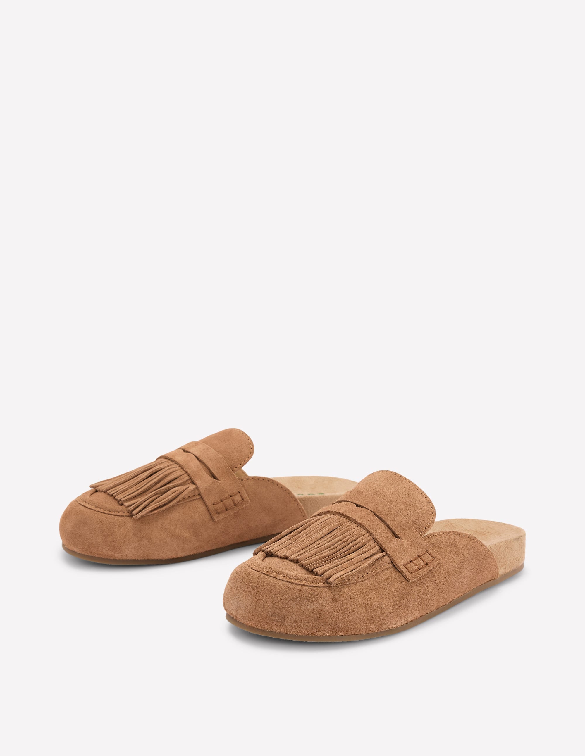 Etta Ghillie Mule Clogs-Tan - Image 4