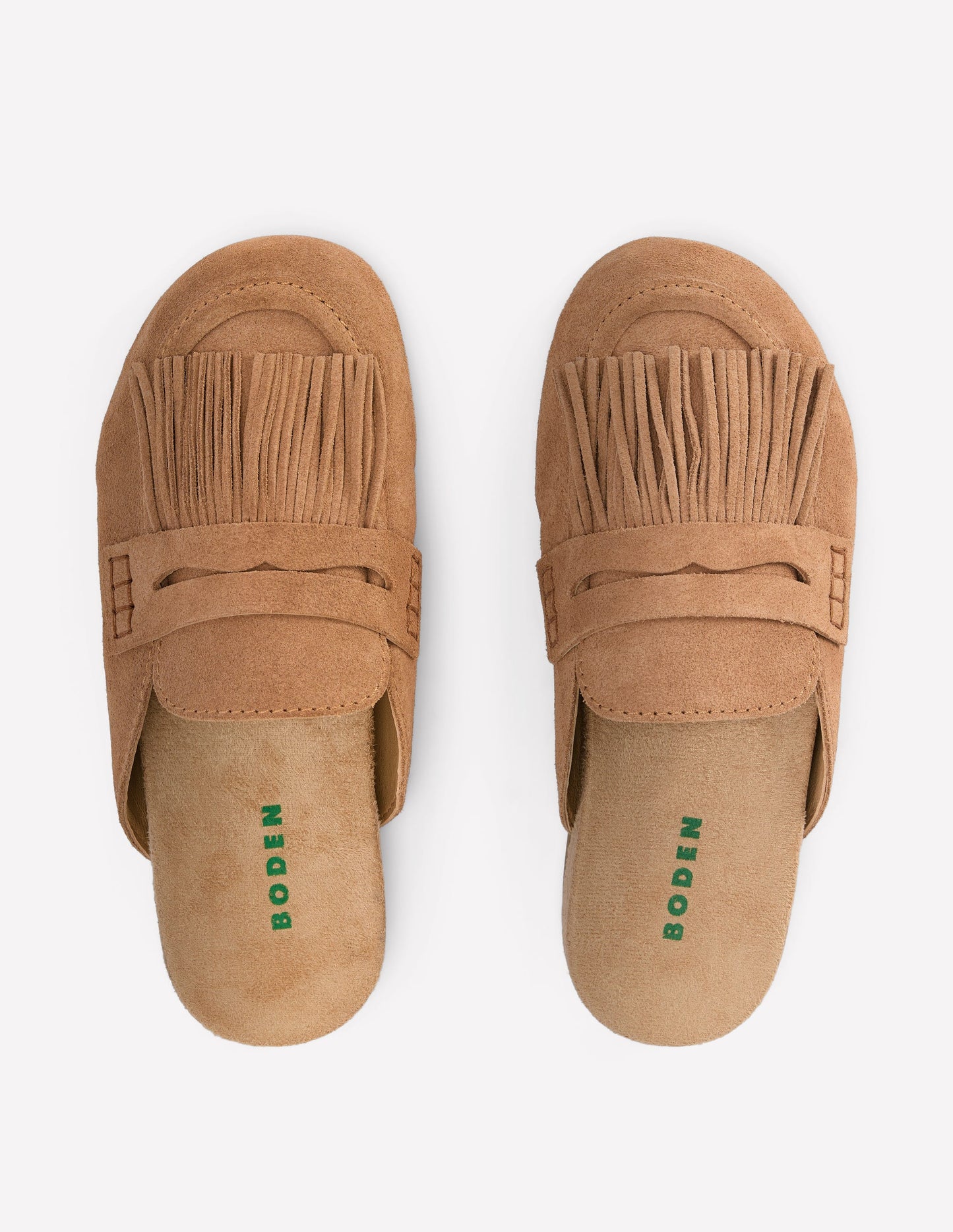 Etta Ghillie Mule Clogs-Tan