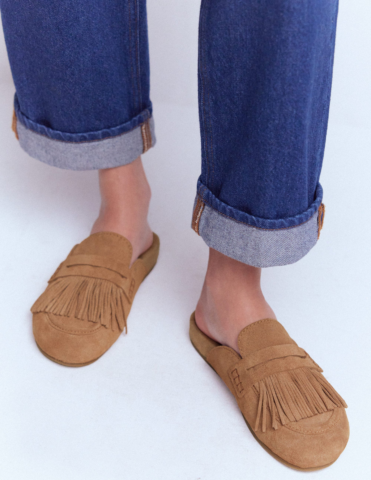 Clogs Gilli Etta Ghillie Mule Clogs - Tan | Boden USA