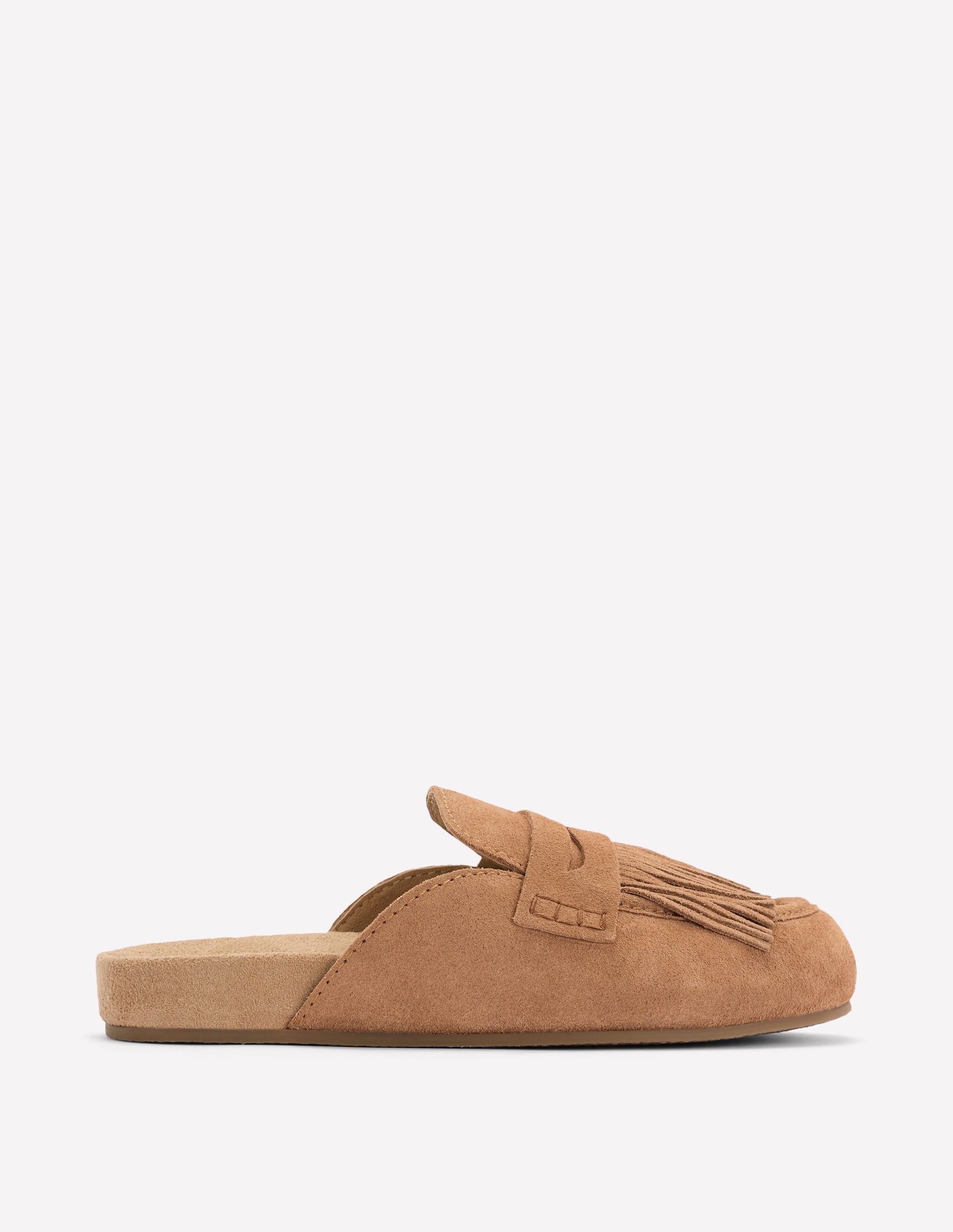 Etta Ghillie Mule Clogs-Tan - Image 1