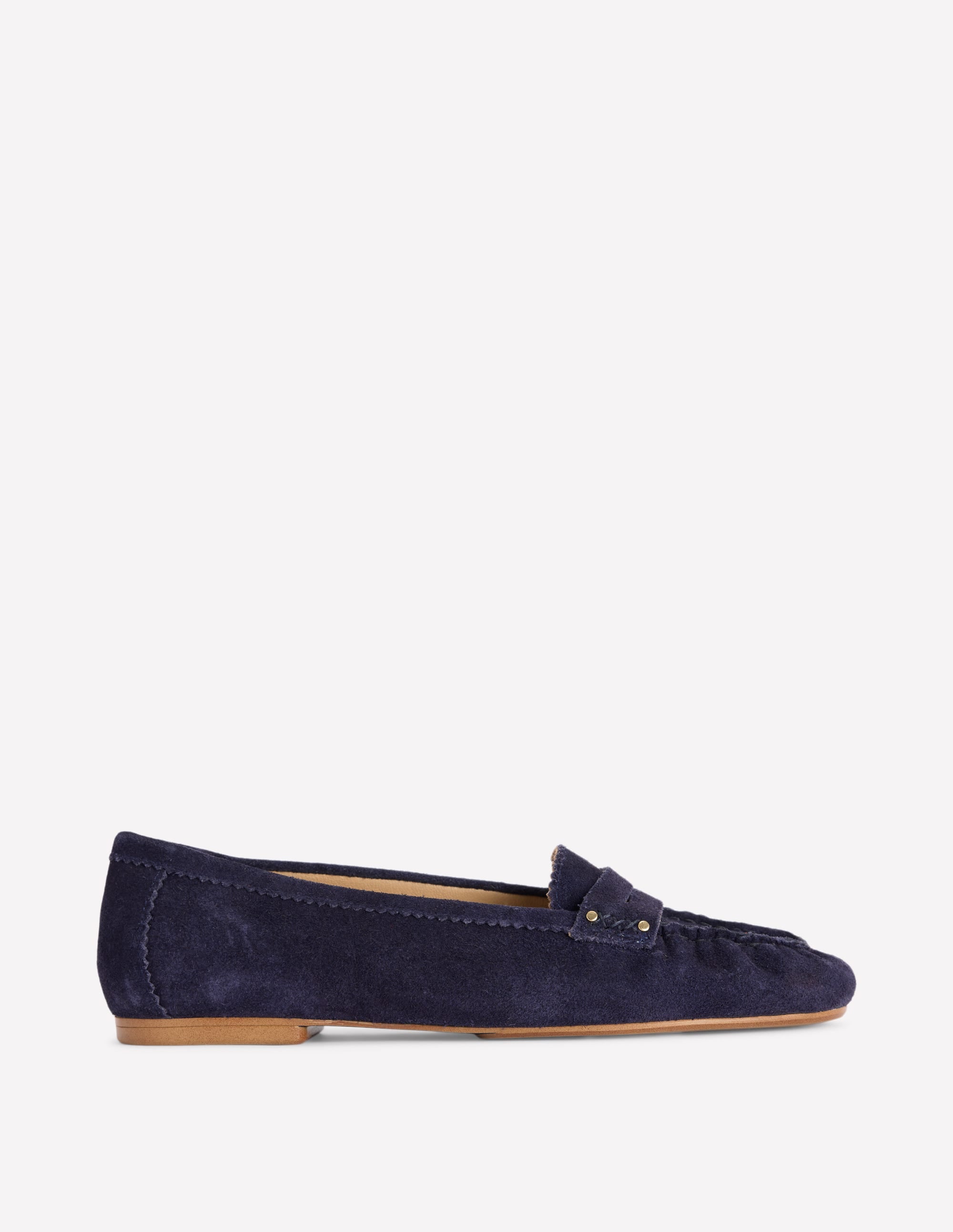 Classic Penny Loafers-Dark Navy - Image 1