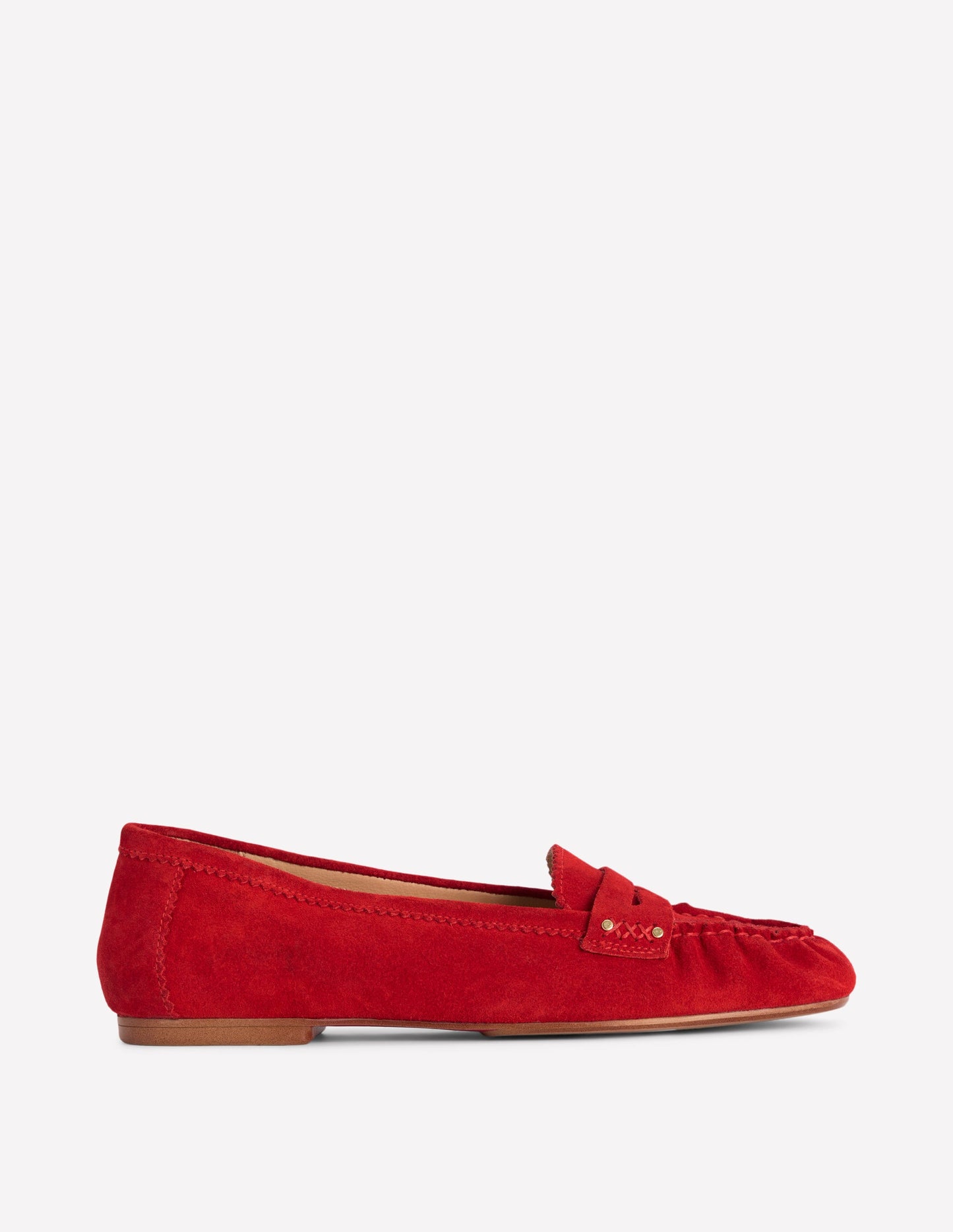 Classic Penny Loafers-Red