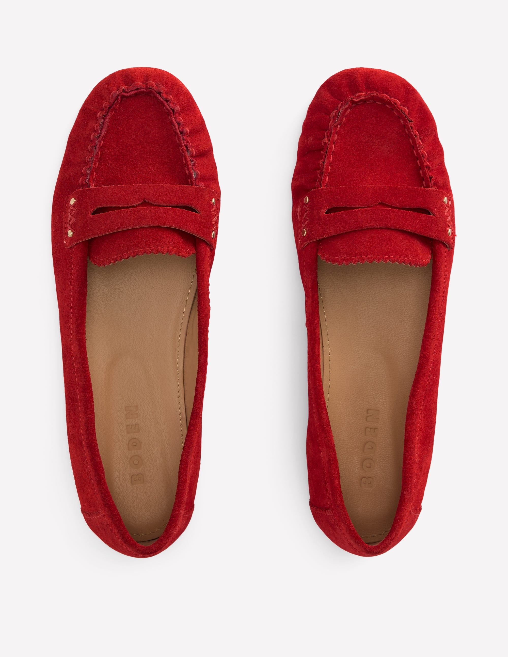 Classic Penny Loafers-Red - Image 5