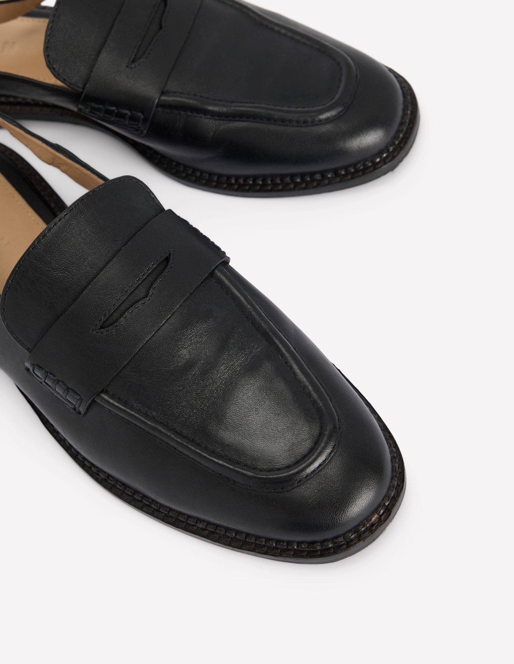 Slingback Penny Loafer-Black-5