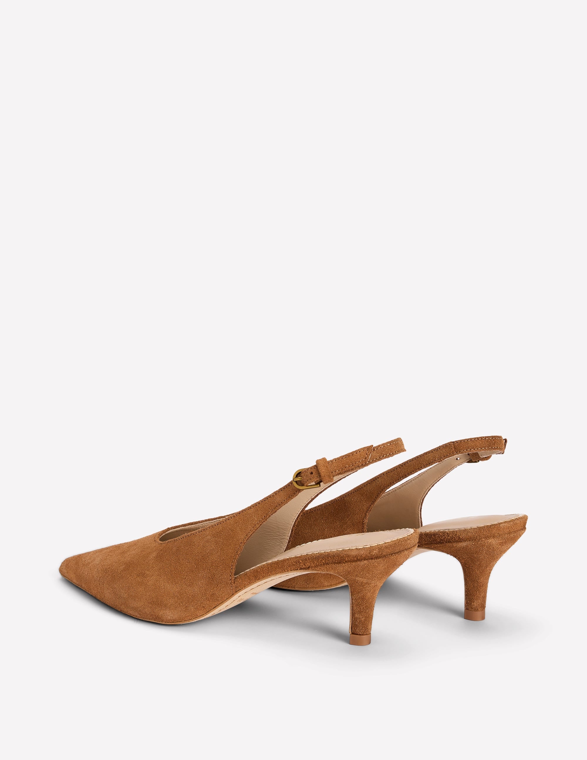 High Cut Slingback Court-Tan - Image 6